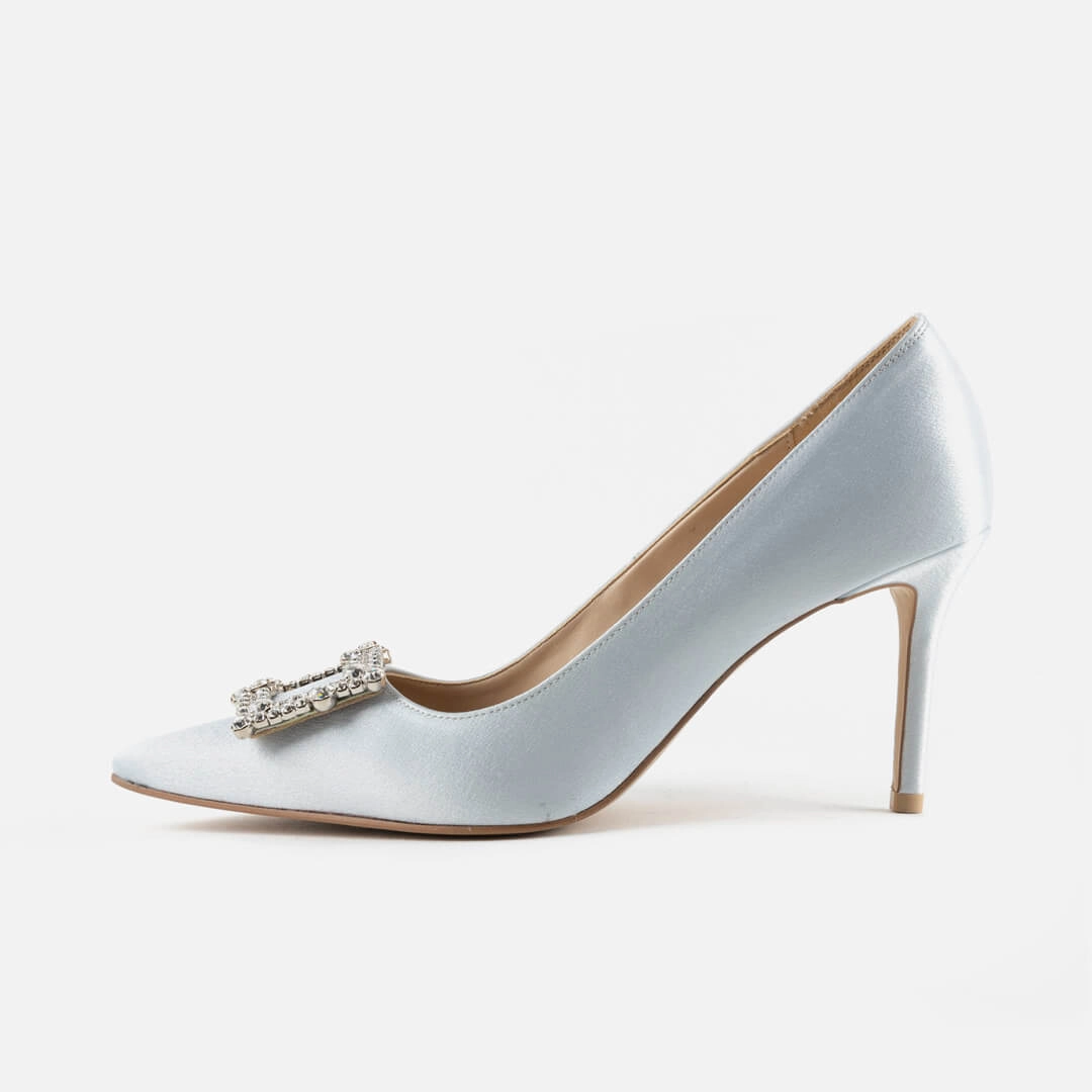 *UK size 1 - MOLLY  - beige, 8cm heels