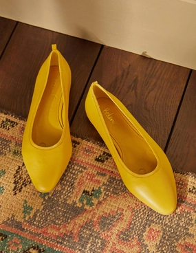 Almond Toe Ballerinas-Honeycomb