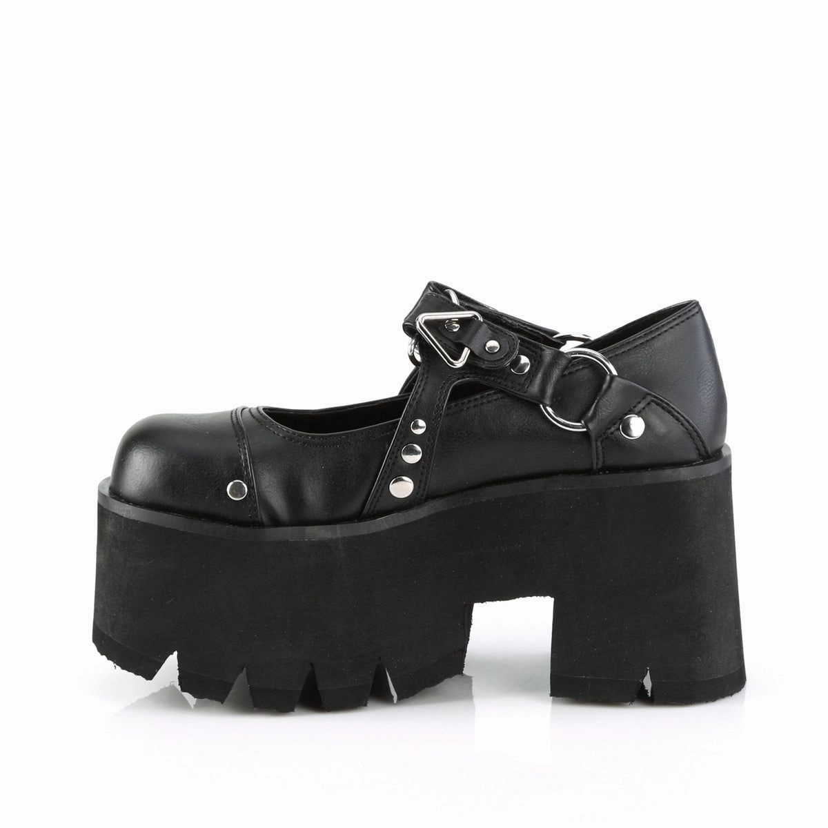 ASHES-33  Black Vegan Leather