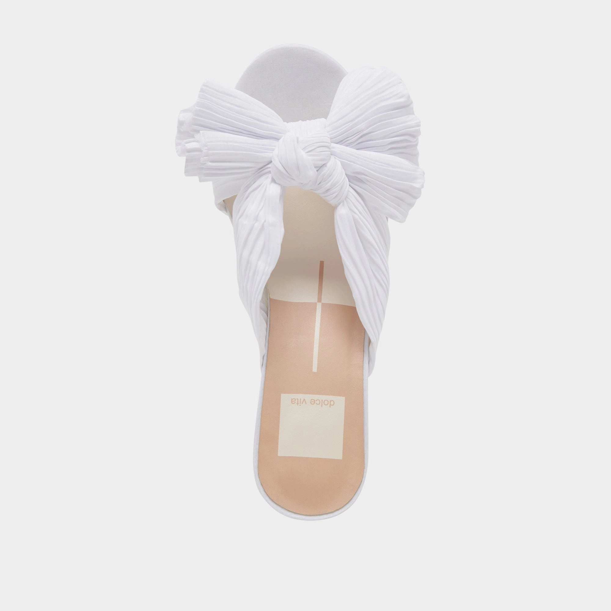 BLARE HEELS WHITE SATIN