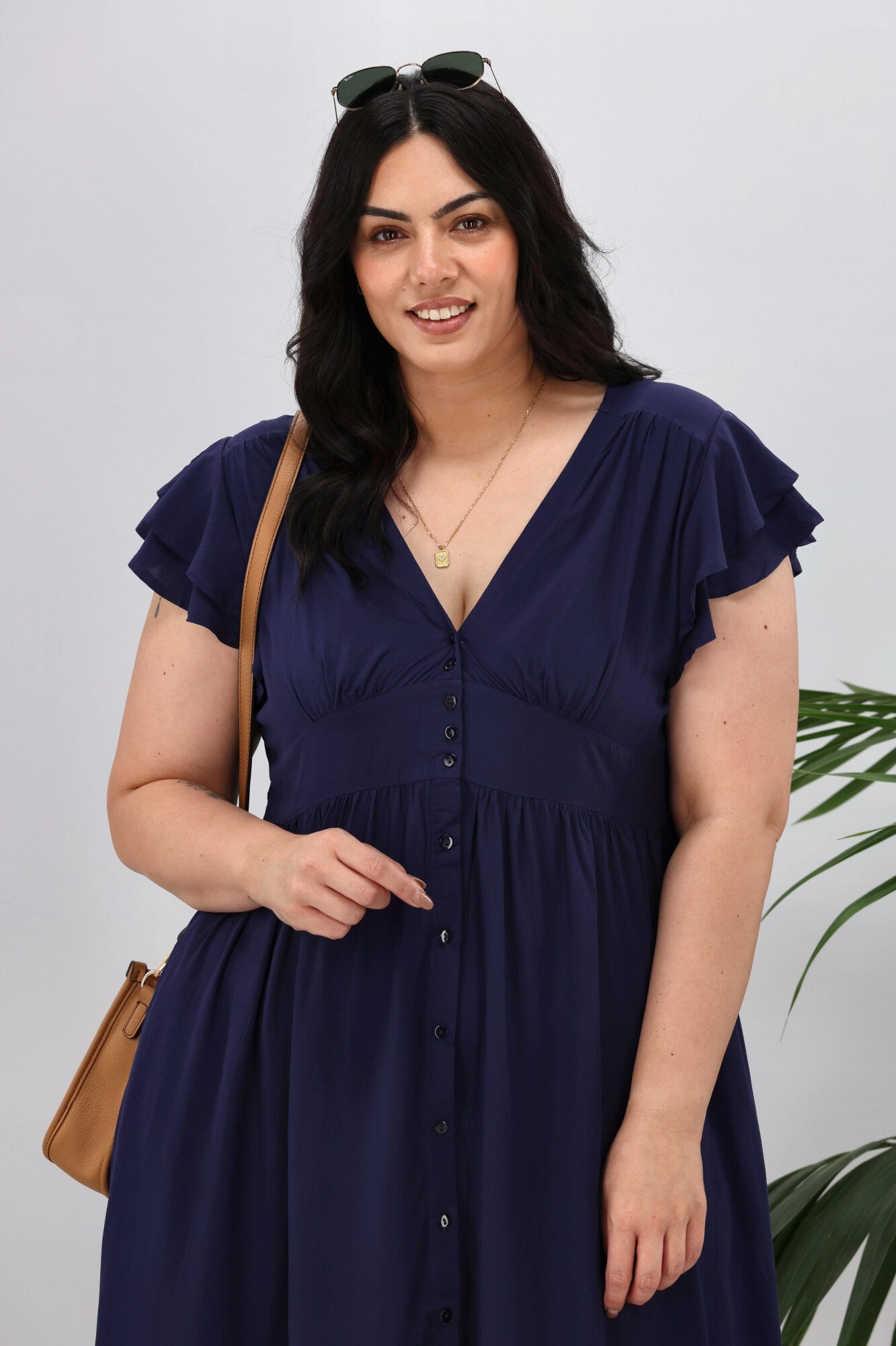 Boho Australia Ridley Dress Navy