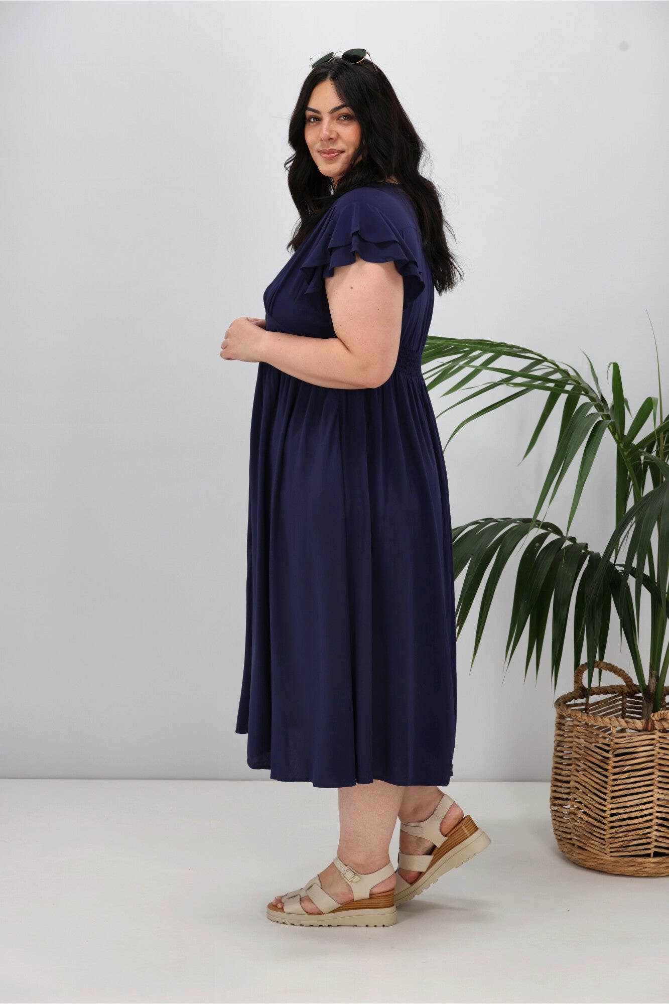 Boho Australia Ridley Dress Navy