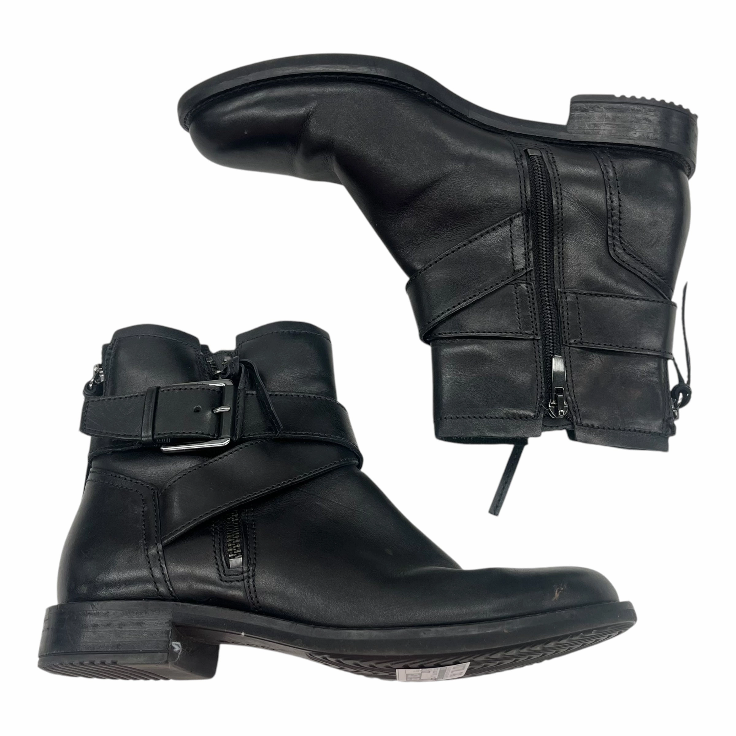 Boots Ankle Flats By Ecco In Black, Size:8.5