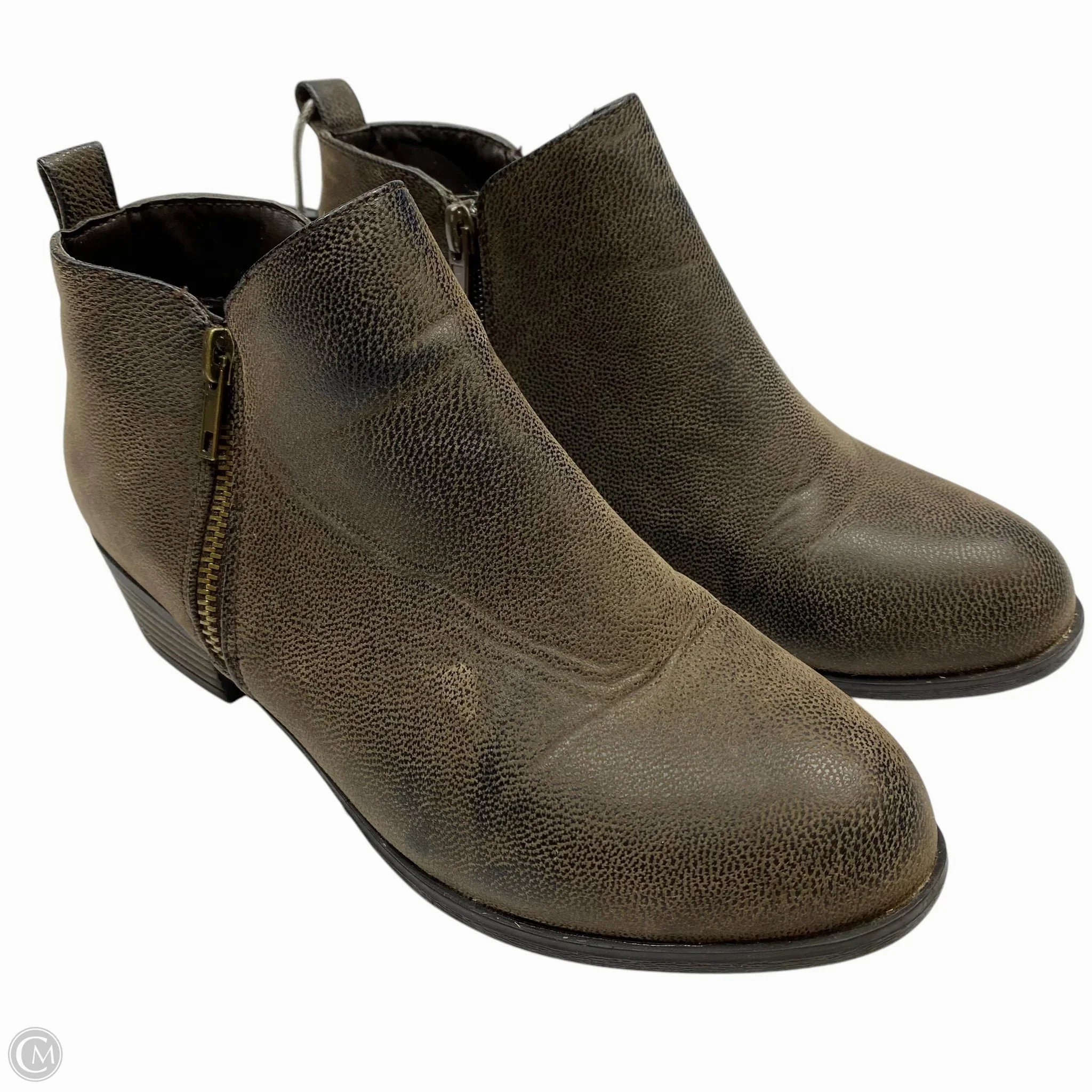 Boots Ankle Flats By Pierre Dumas In Brown, Size: 6