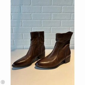 Boots Ankle Flats By Sam Edelman In Brown, Size: 7.5