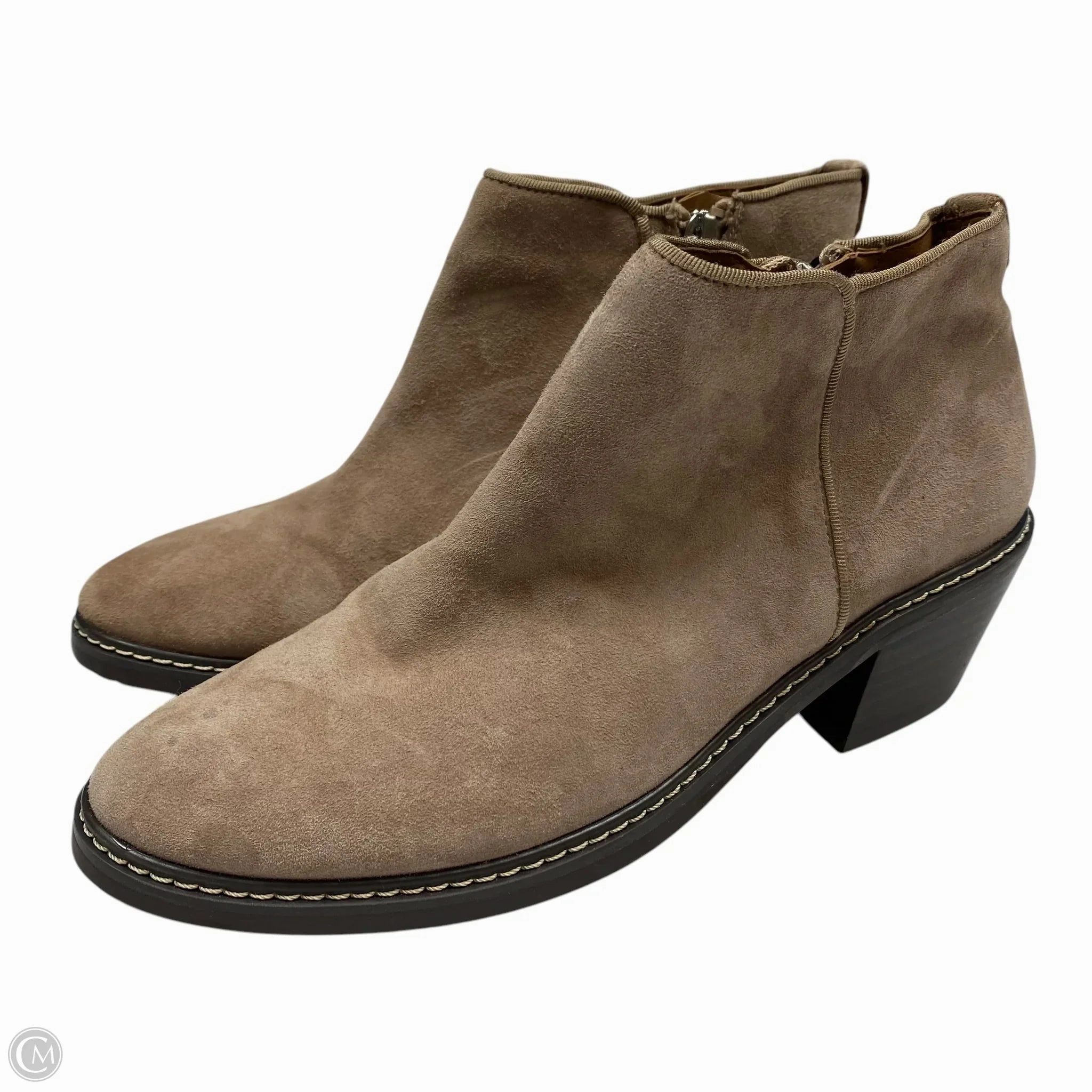 Boots Ankle Flats By Sam Edelman In Tan, Size: 7.5