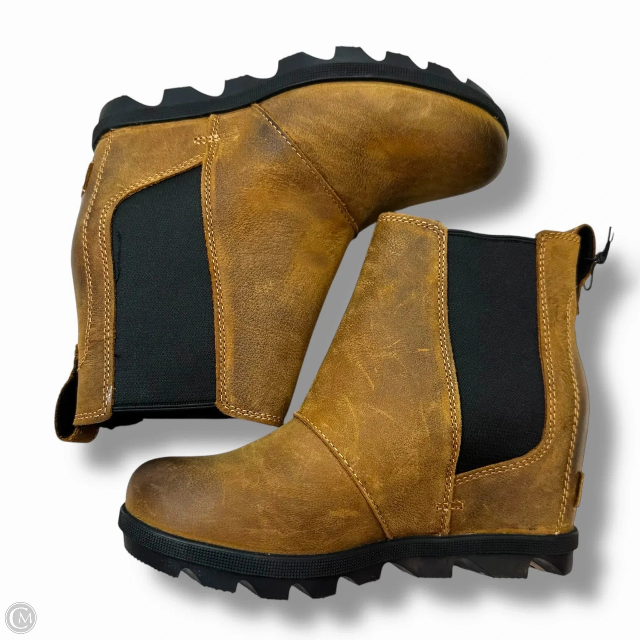 Boots Ankle Flats By Sorel In Tan, Size: 5.5