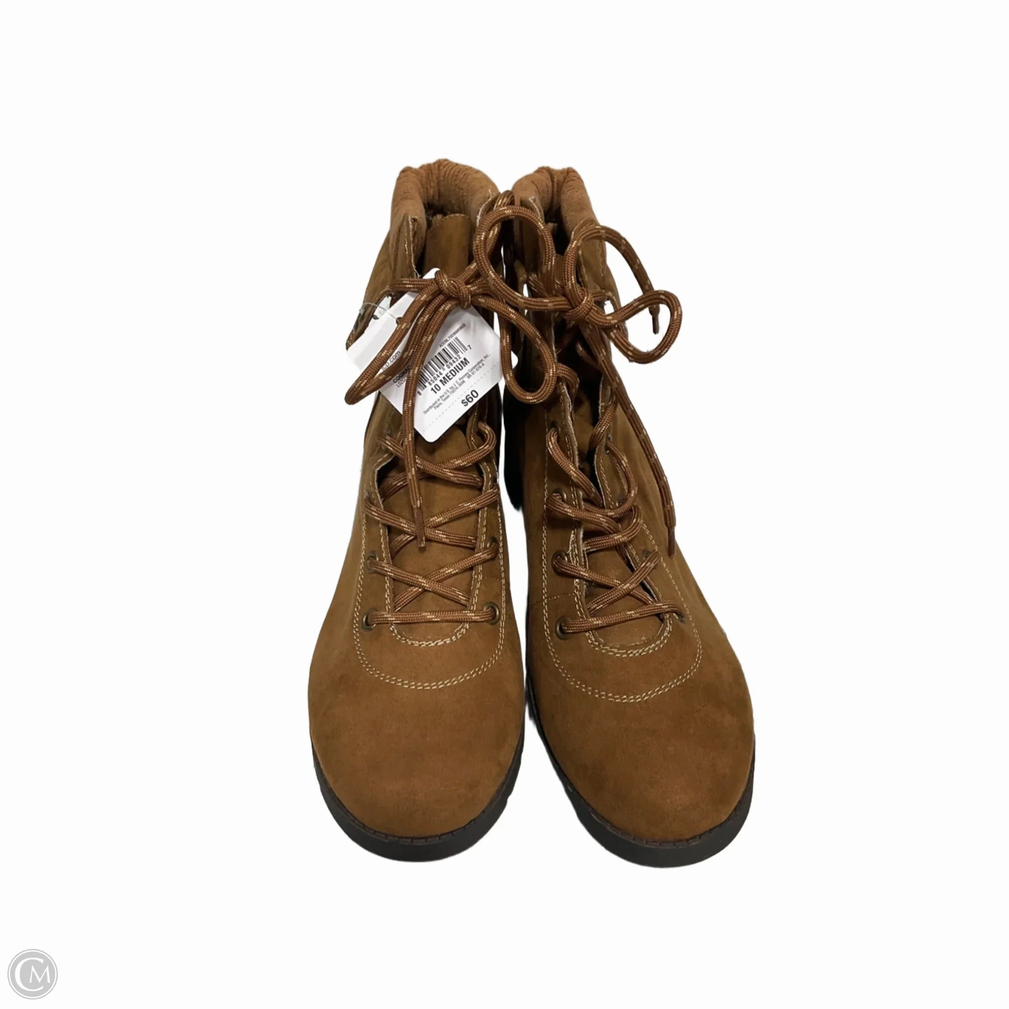Boots Ankle Flats By St Johns Bay In Brown, Size: 10