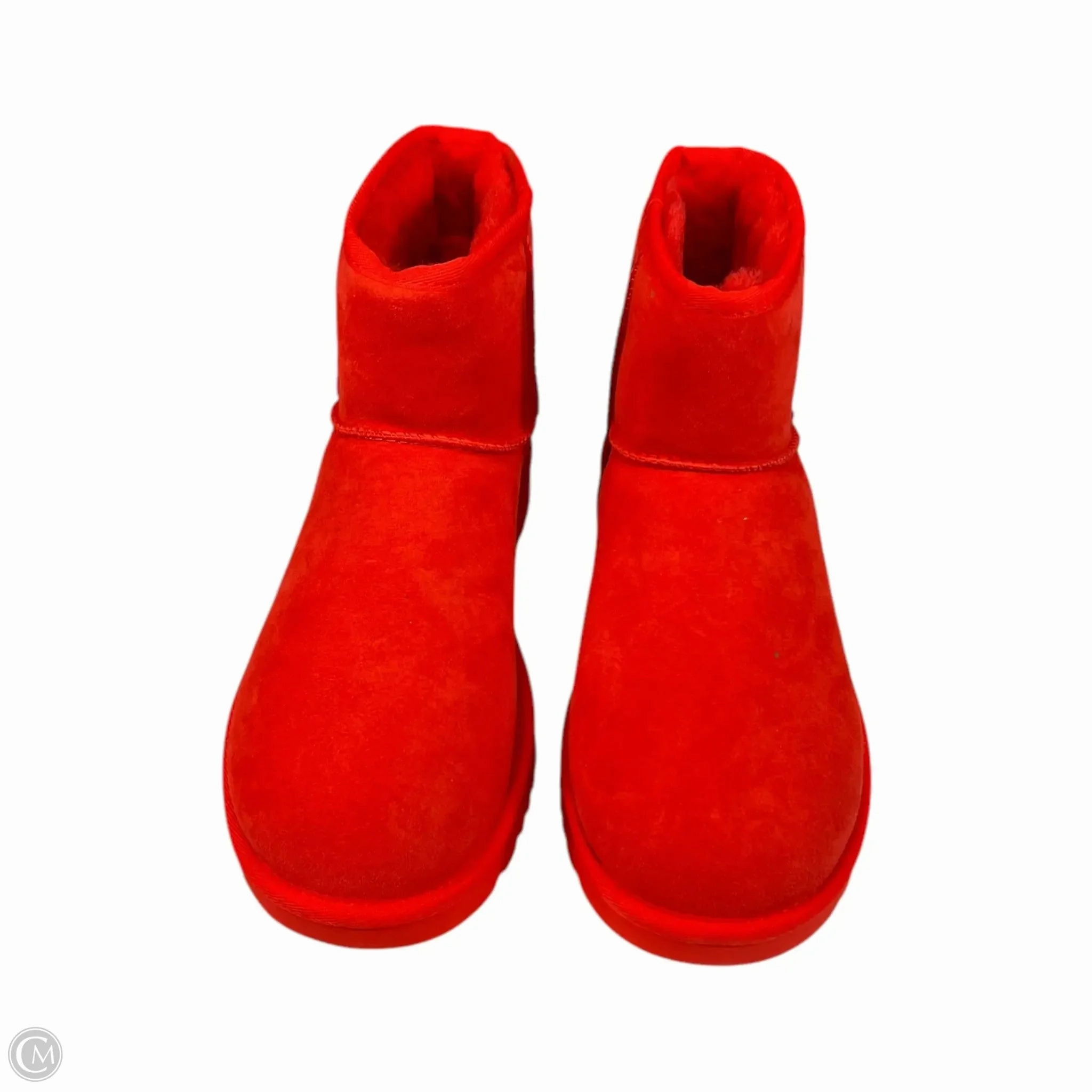Boots Ankle Flats By Ugg In Red, Size: 10