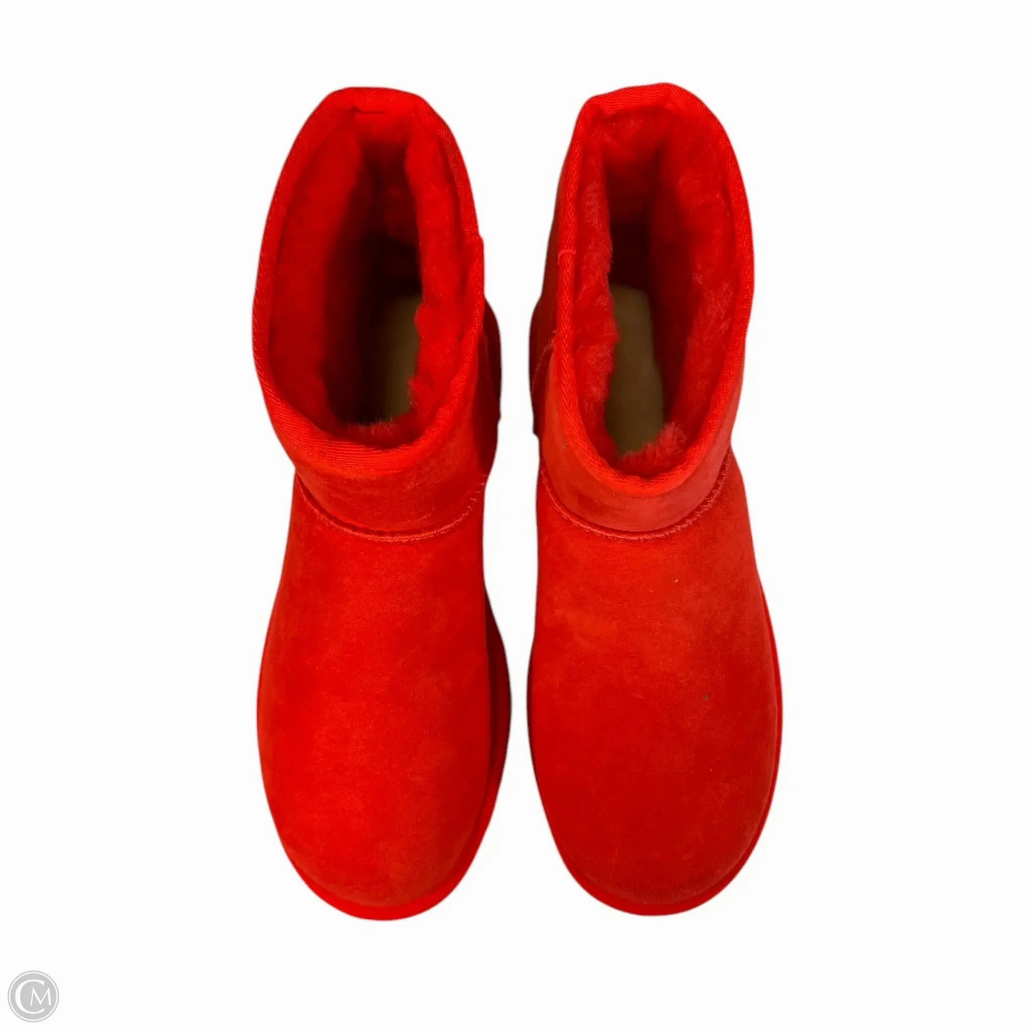 Boots Ankle Flats By Ugg In Red, Size: 10