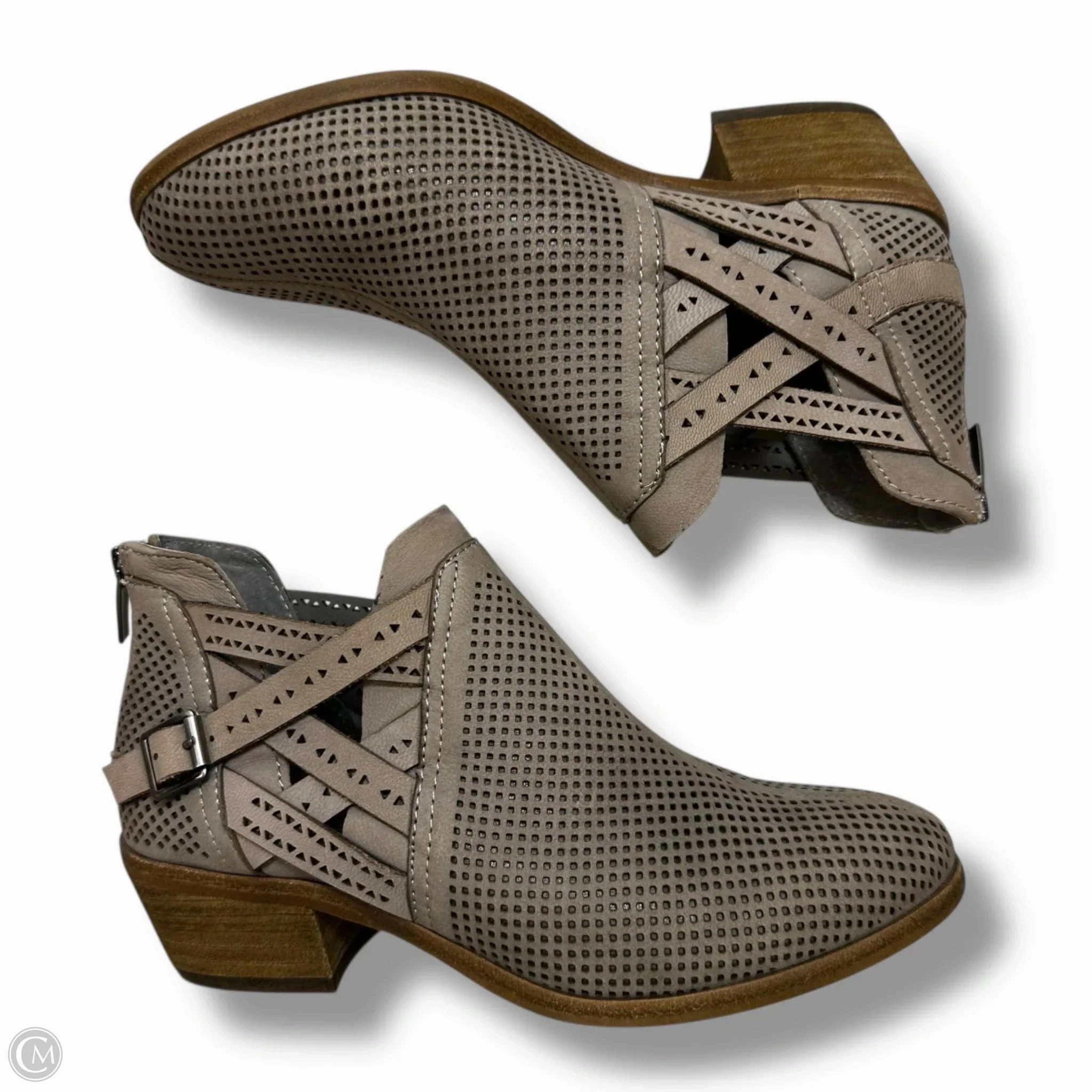 Boots Ankle Flats By Vince Camuto In Taupe, Size: 6.5