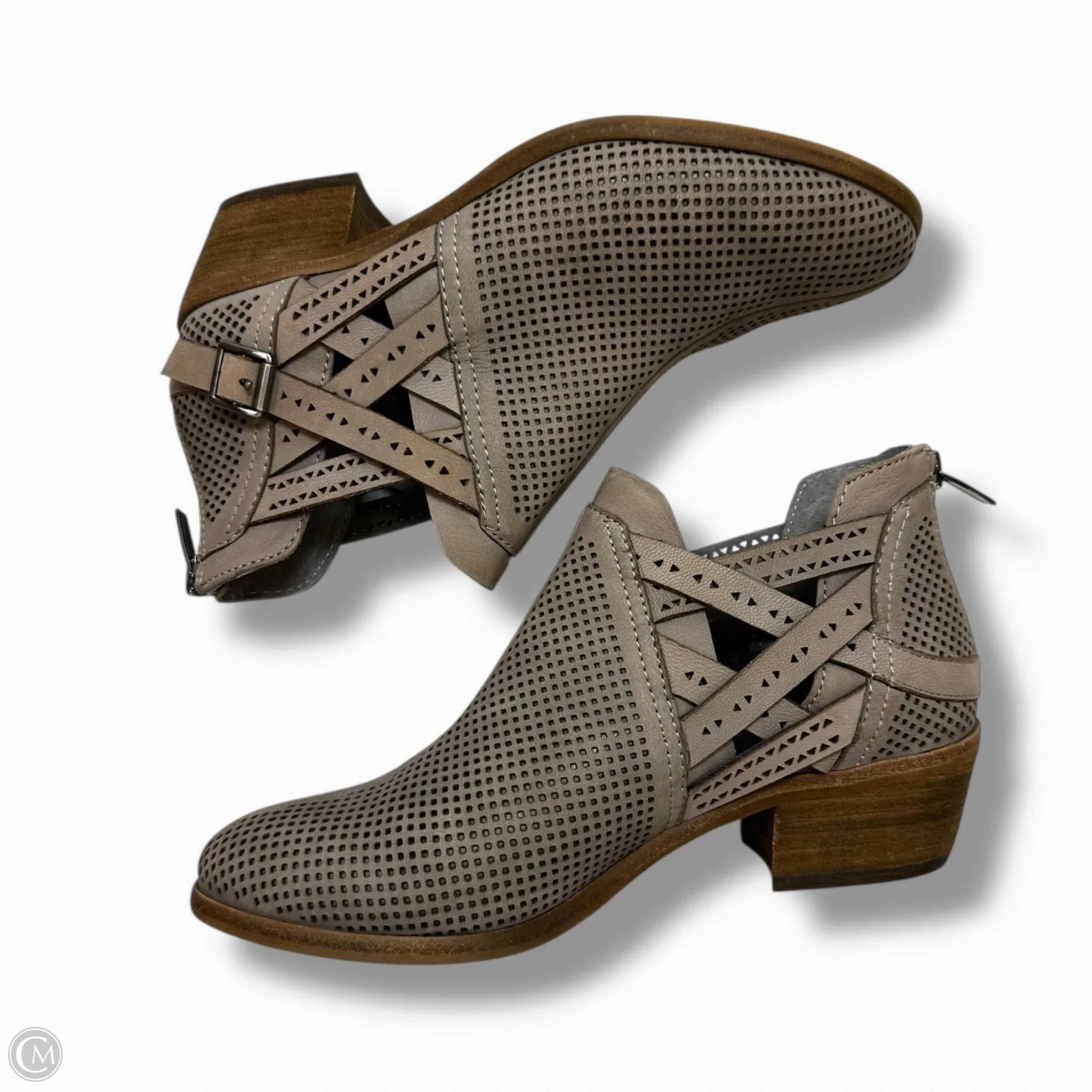 Boots Ankle Flats By Vince Camuto In Taupe, Size: 6.5