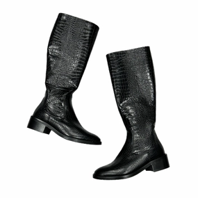 Boots Ankle Heels By Aquatalia In Black, Size: 5.5