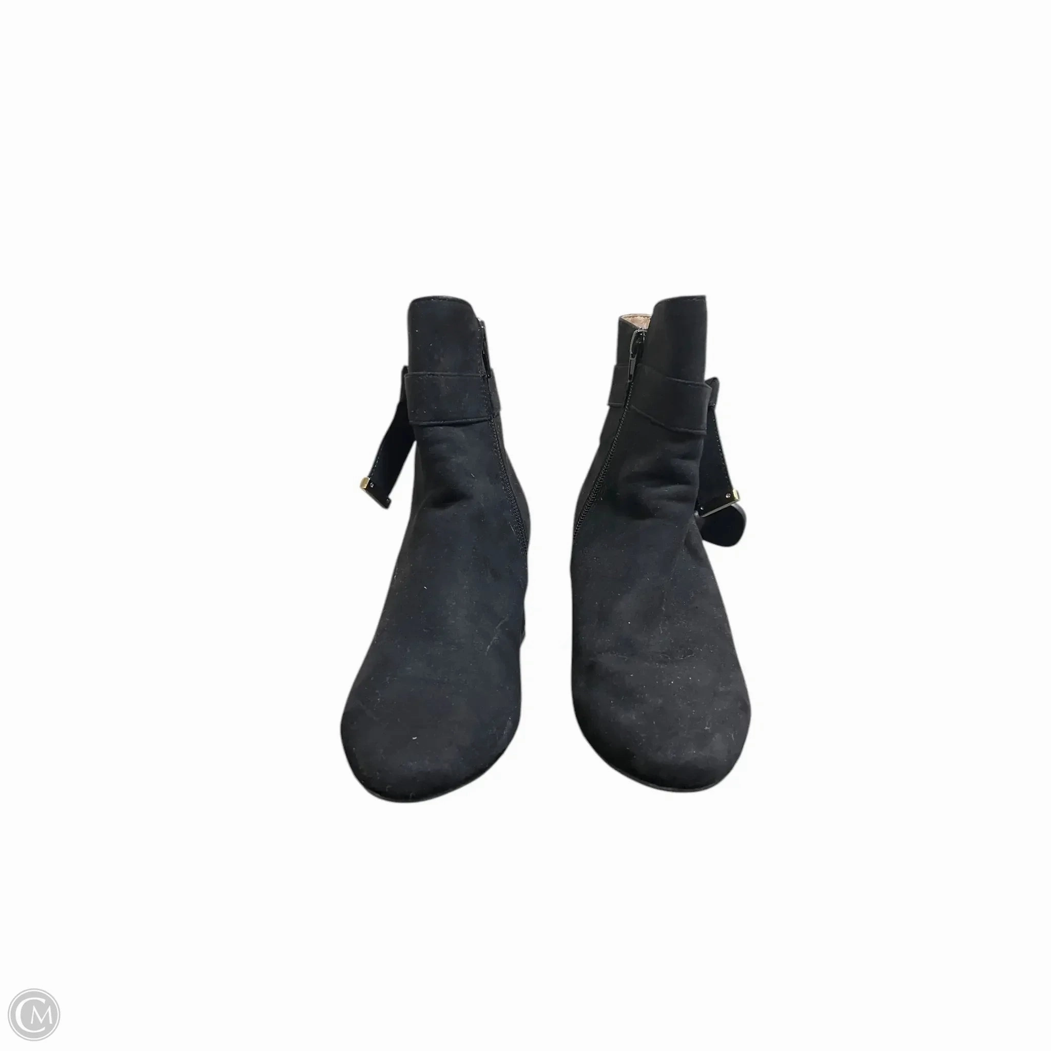 Boots Ankle Heels By Avon In Black, Size: 7