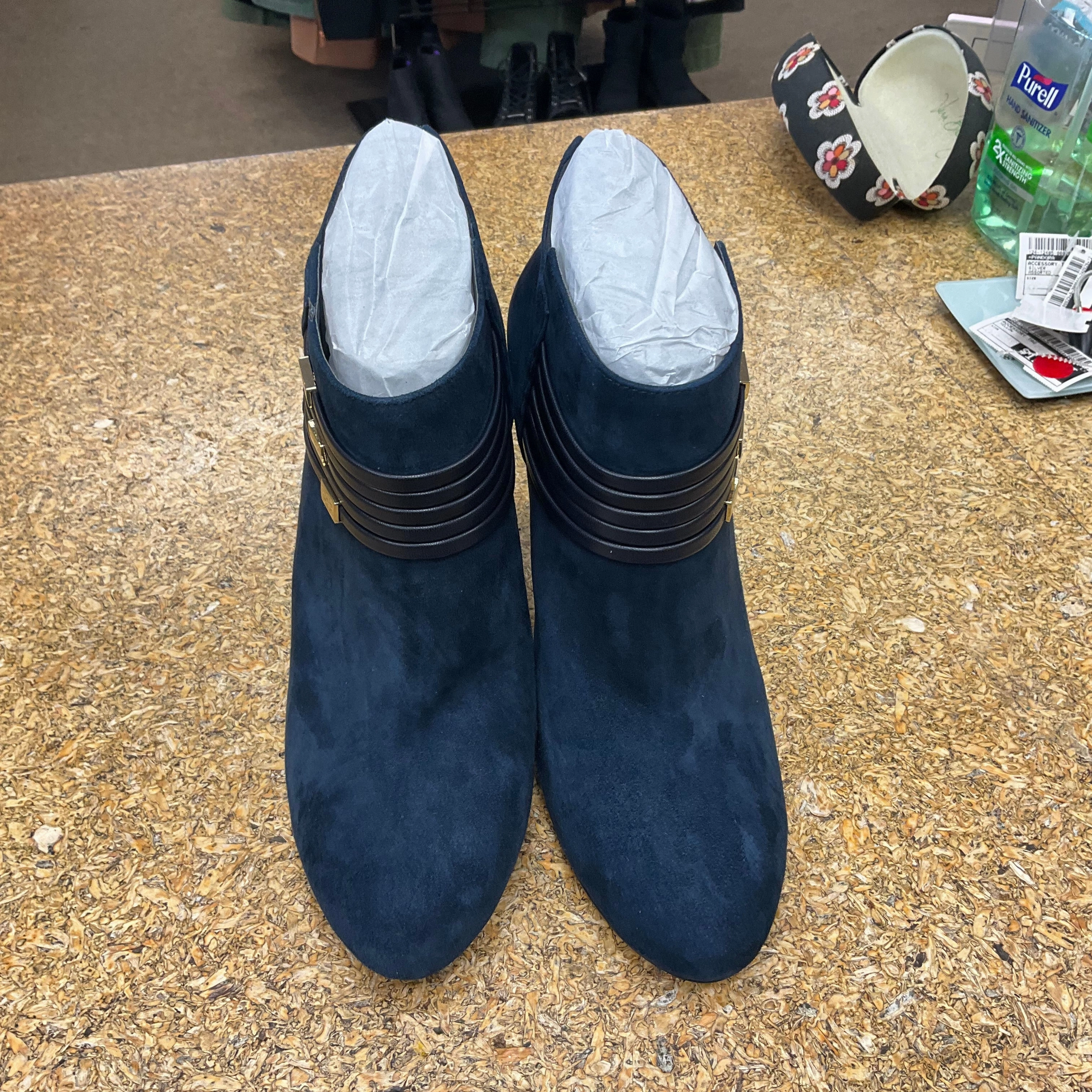 Boots Ankle Heels By Bella vita In Blue, Size: 9