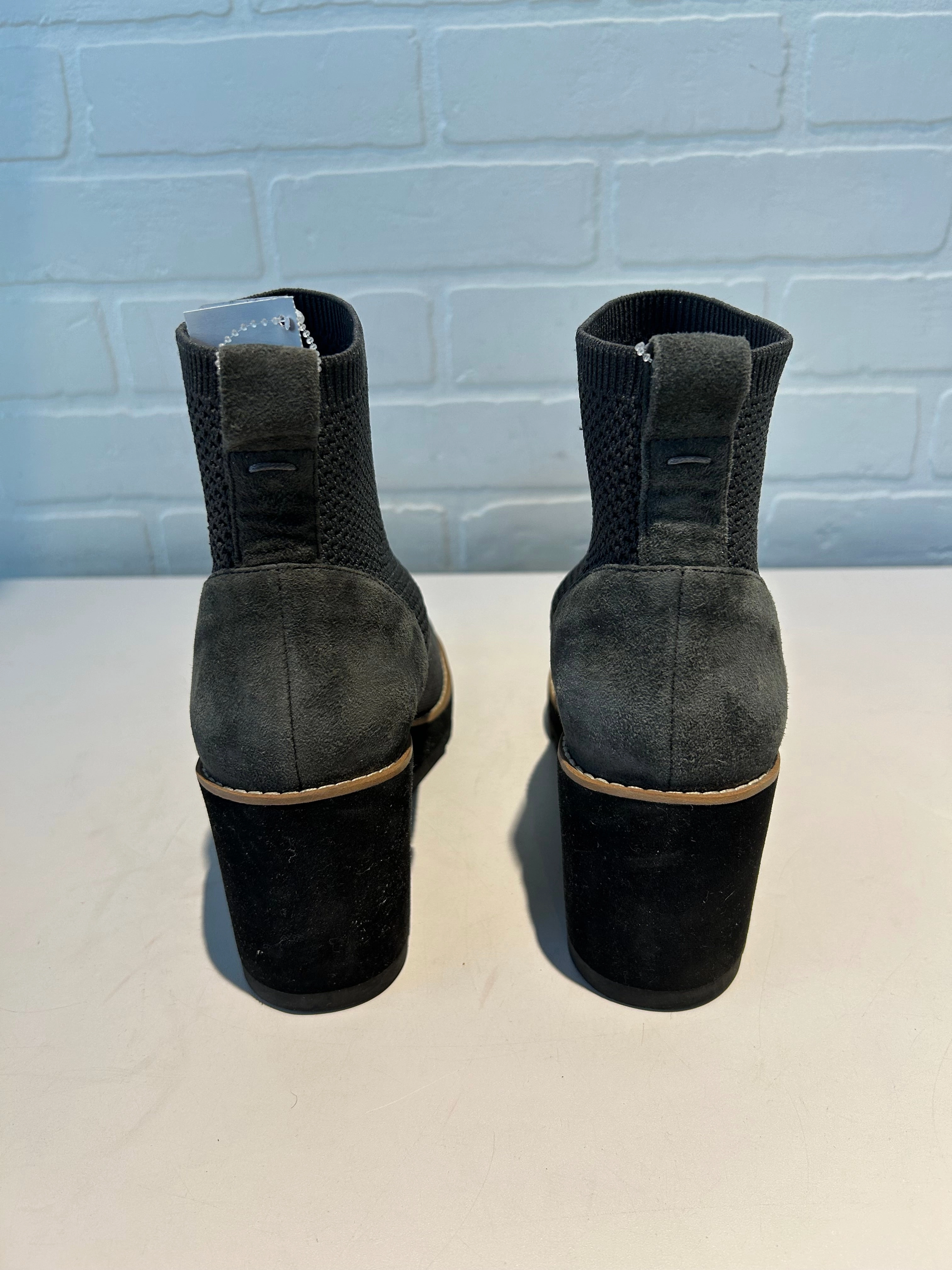 Boots Ankle Heels By Eileen Fisher In Grey, Size: 8