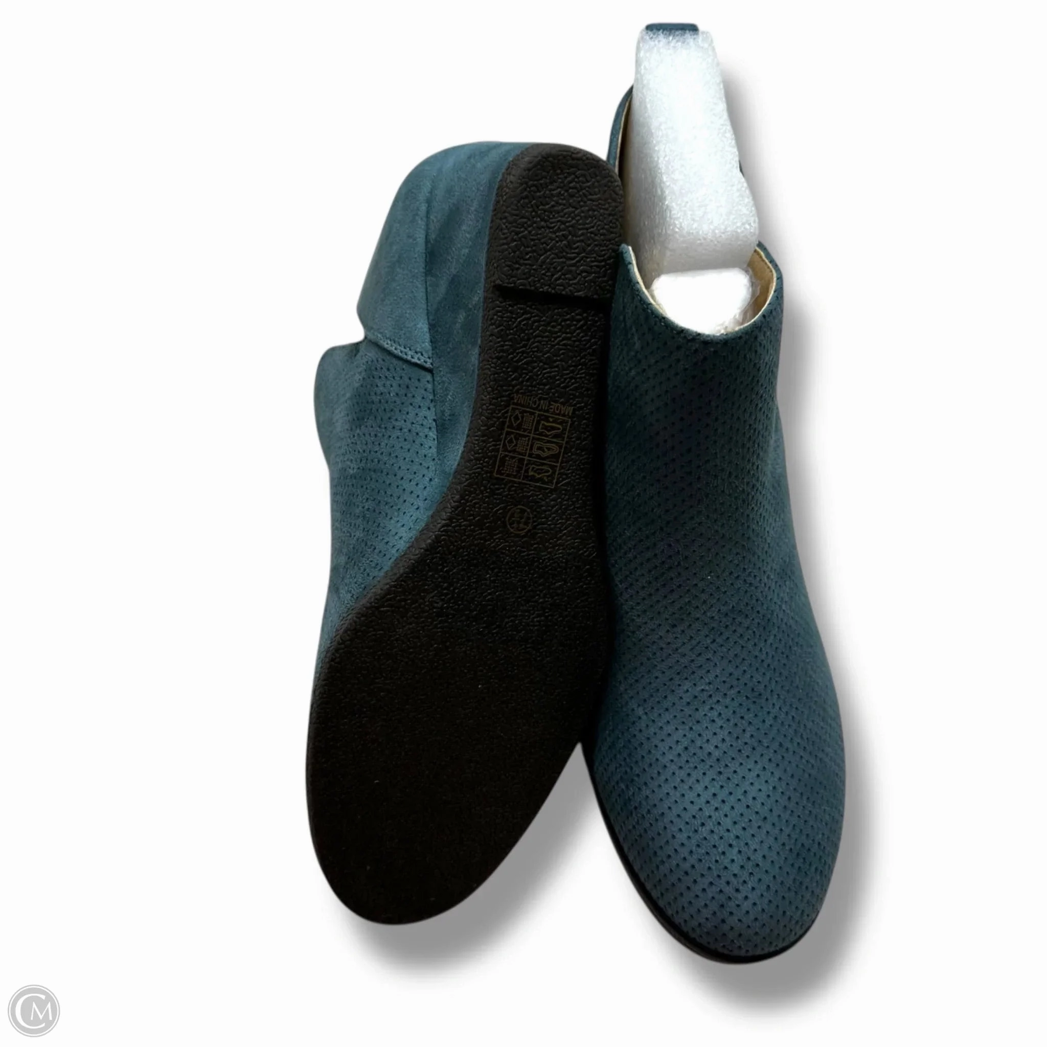 Boots Ankle Heels By Journee In Teal, Size: 7.5