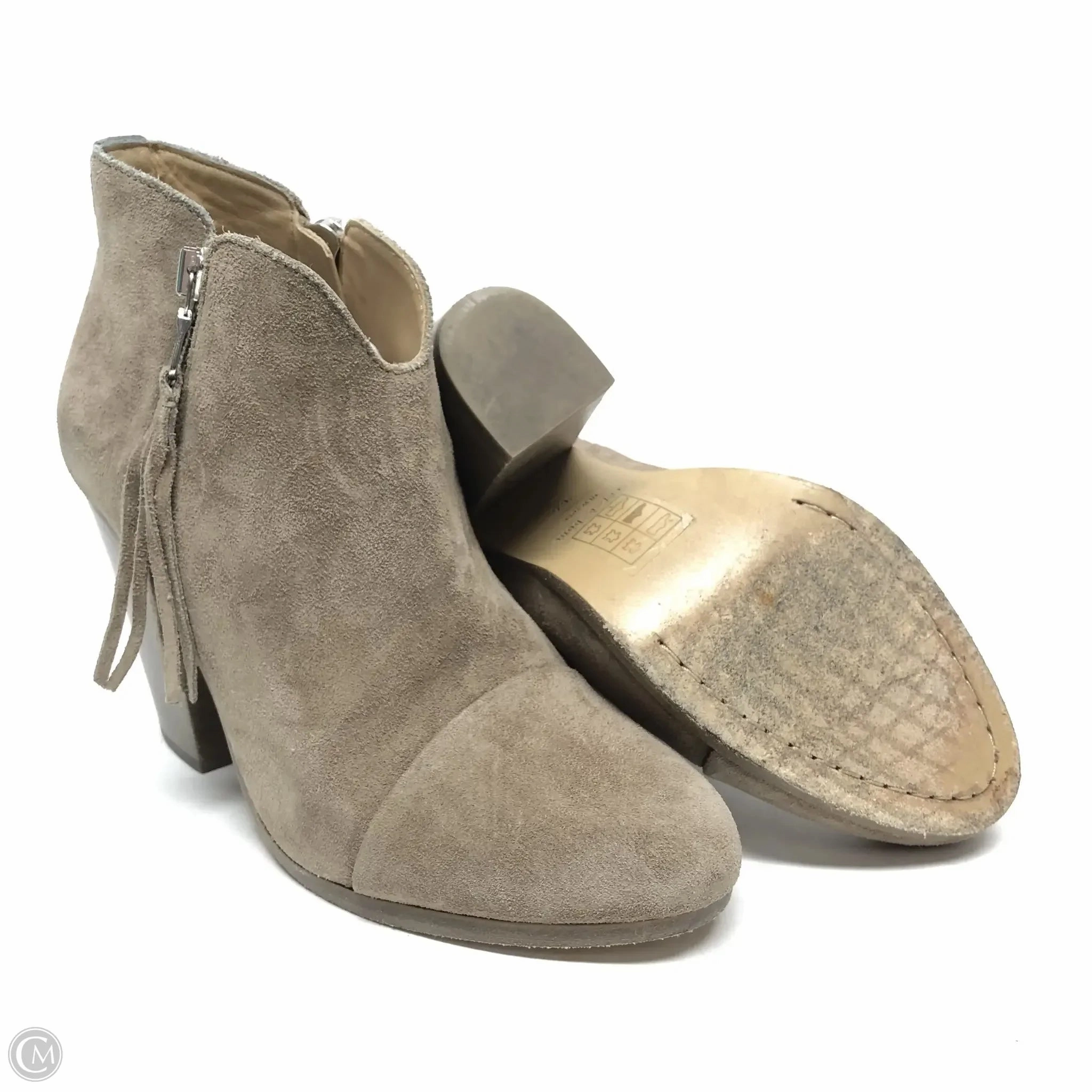 Boots Ankle Heels By Rag And Bone In Taupe, Size: 6.5
