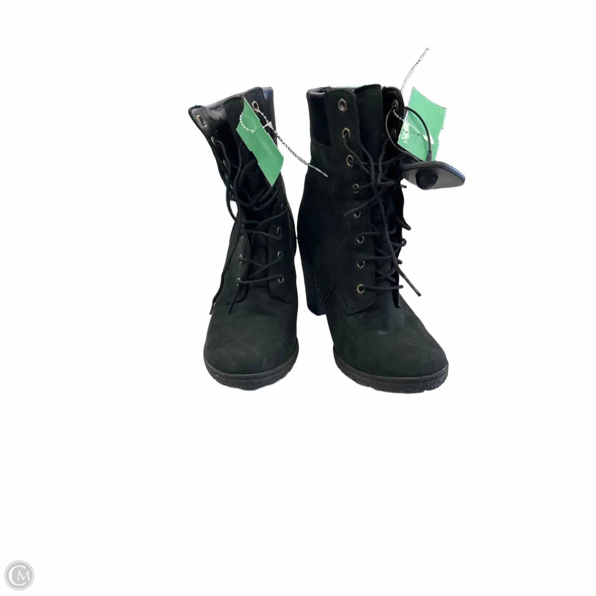 Boots Ankle Heels By Timberland In Black, Size: 6.5