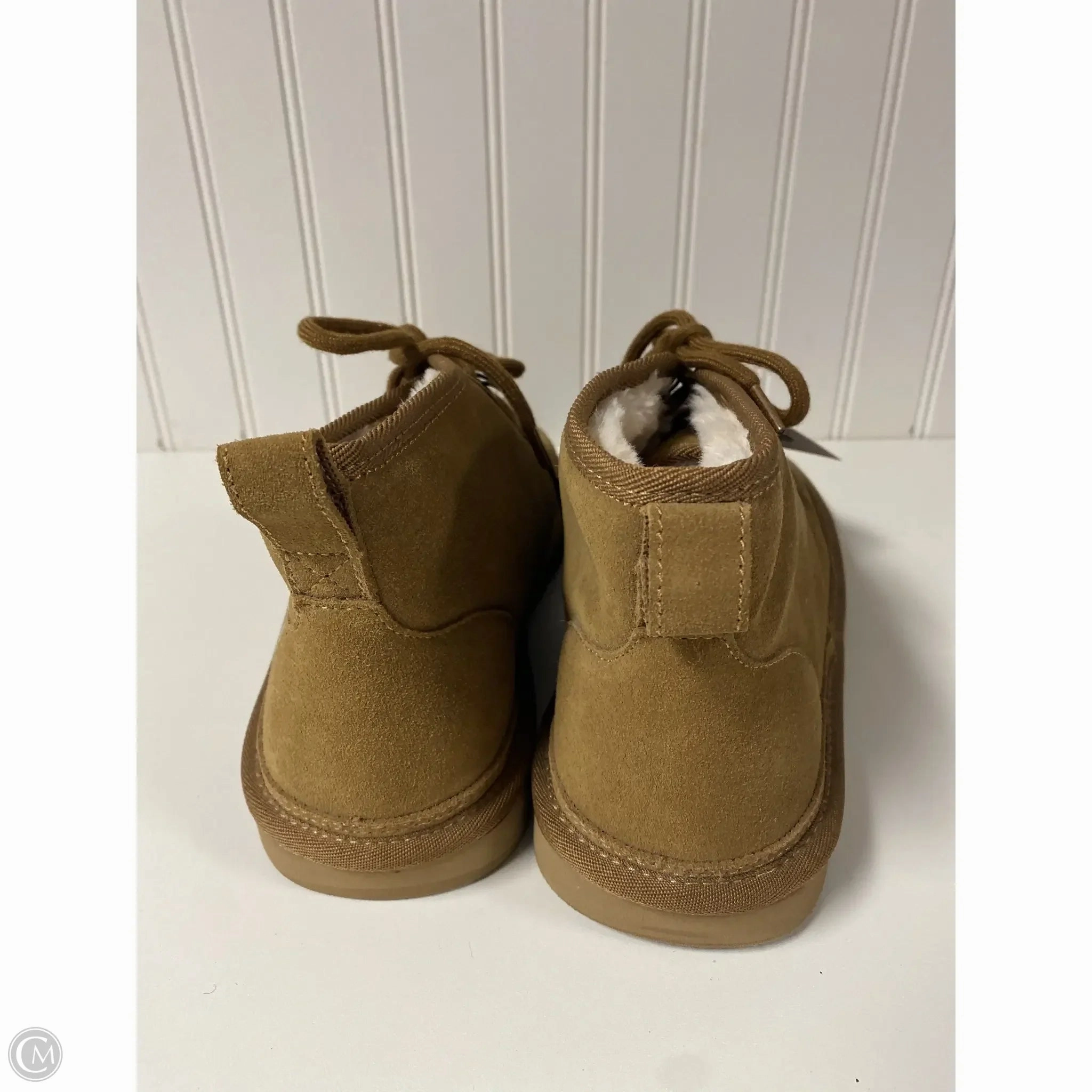 Boots Ankle Heels By Time And Tru In Tan, Size: 11