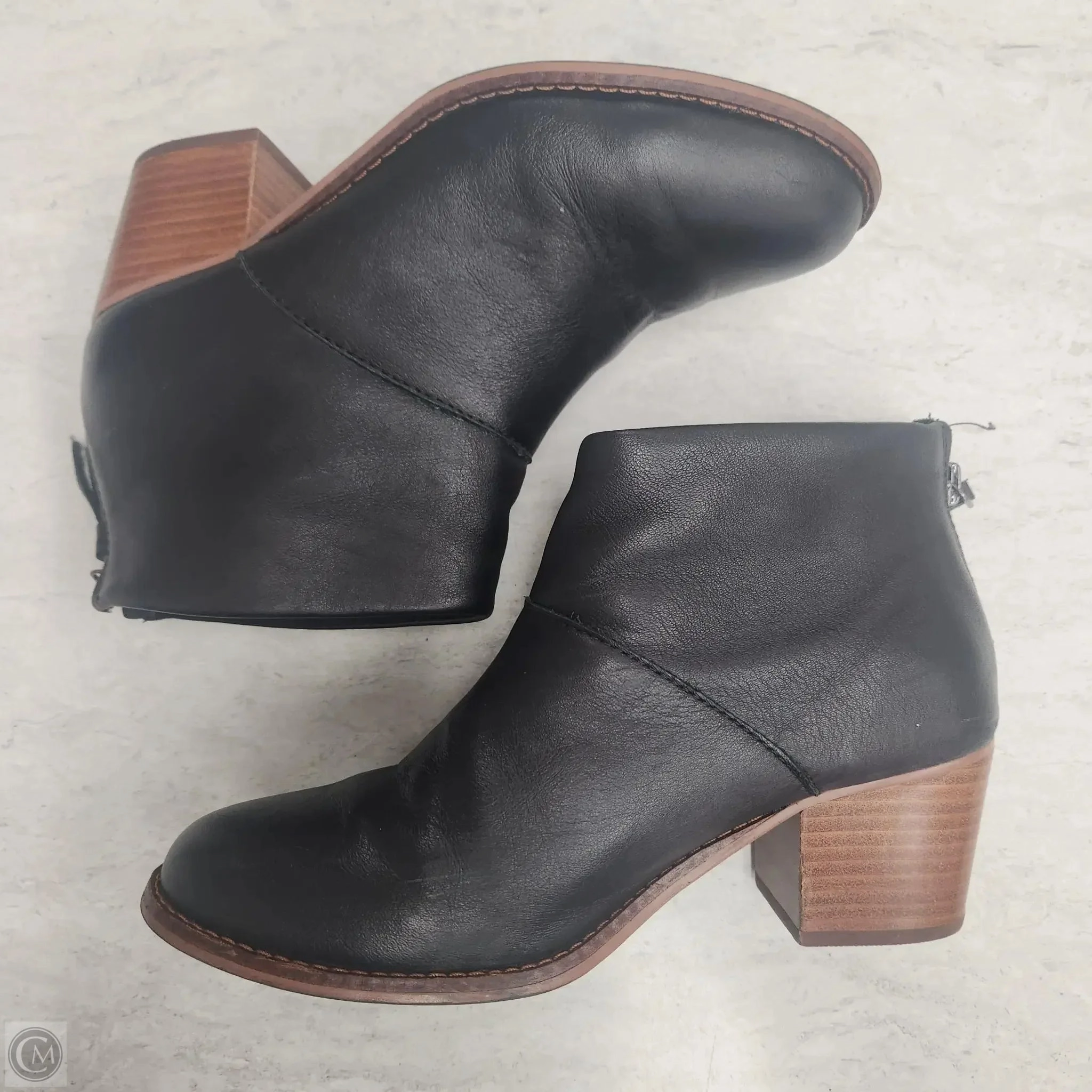 Boots Ankle Heels By Toms In Black, Size: 6