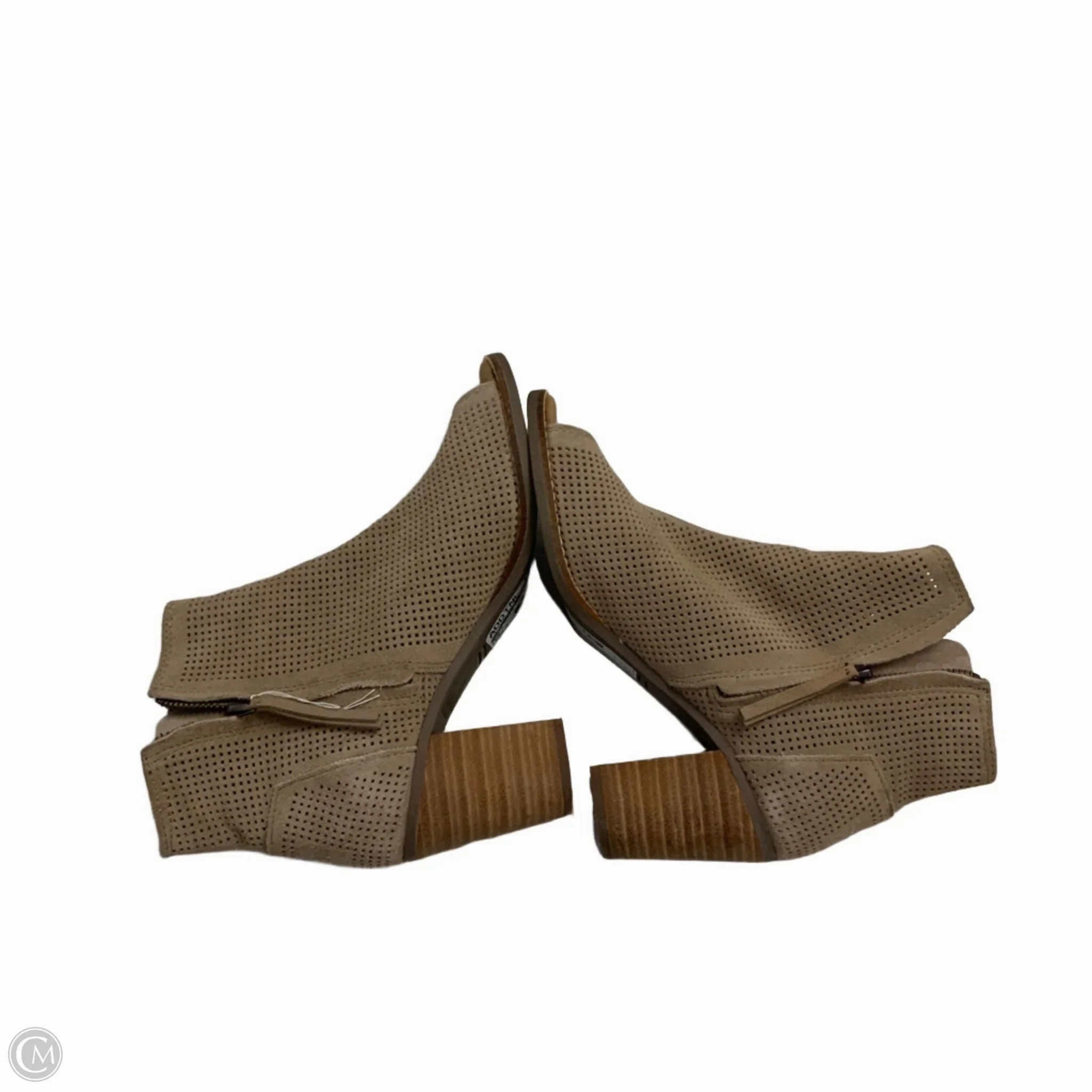 Boots Ankle Heels By Toms In Tan, Size: 8.5