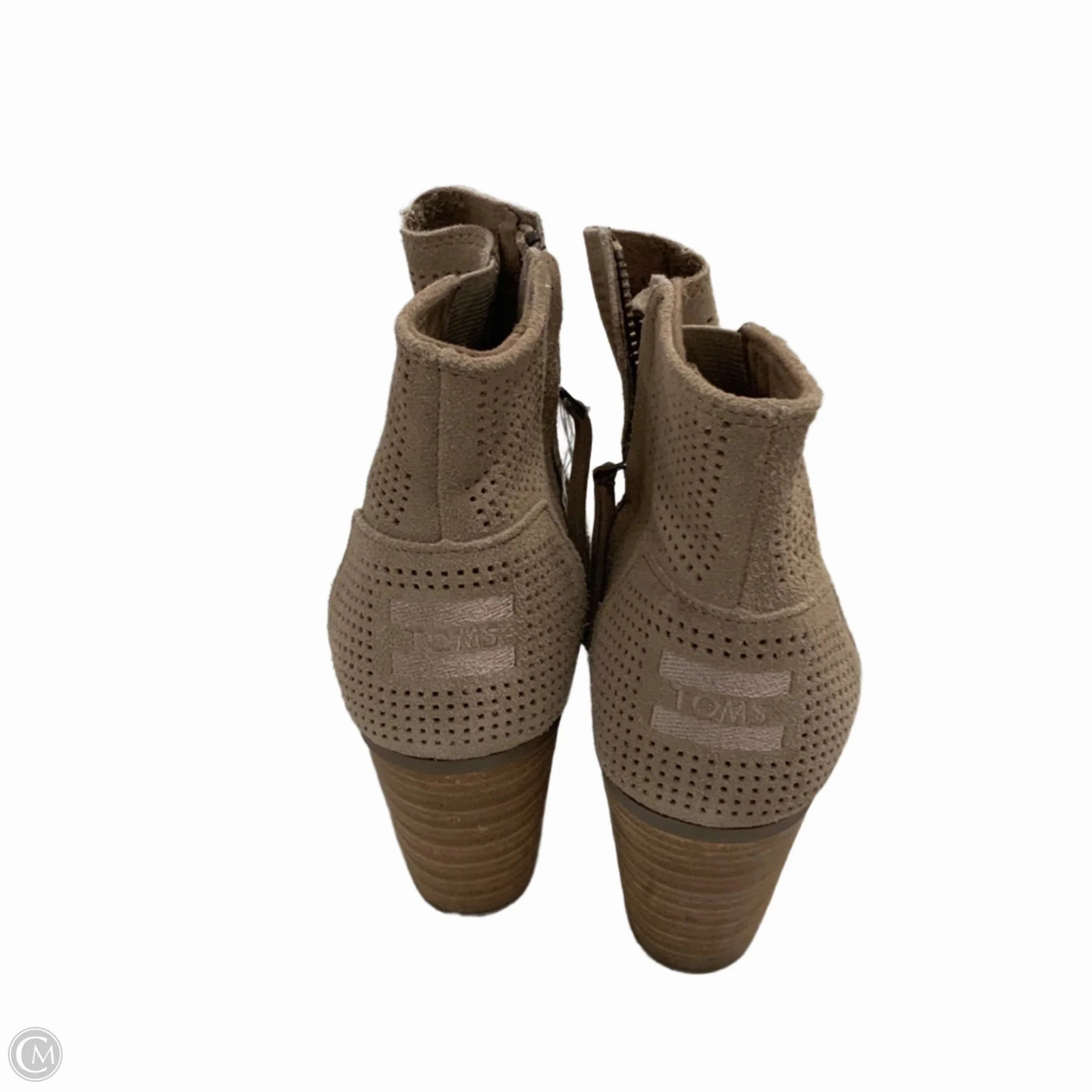 Boots Ankle Heels By Toms In Tan, Size: 8.5