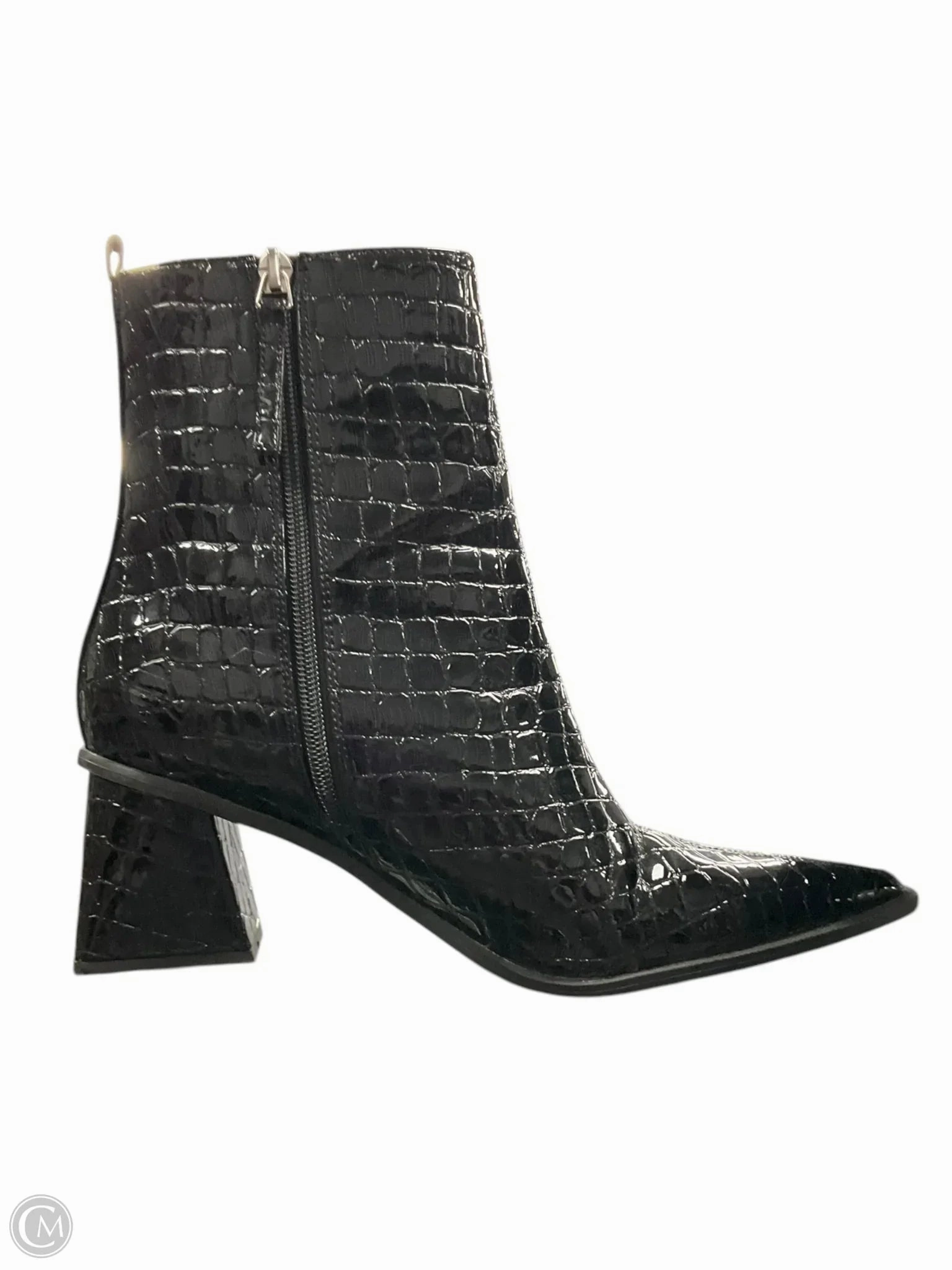 Boots Ankle Heels By Top Shop In Black, Size: 11.5