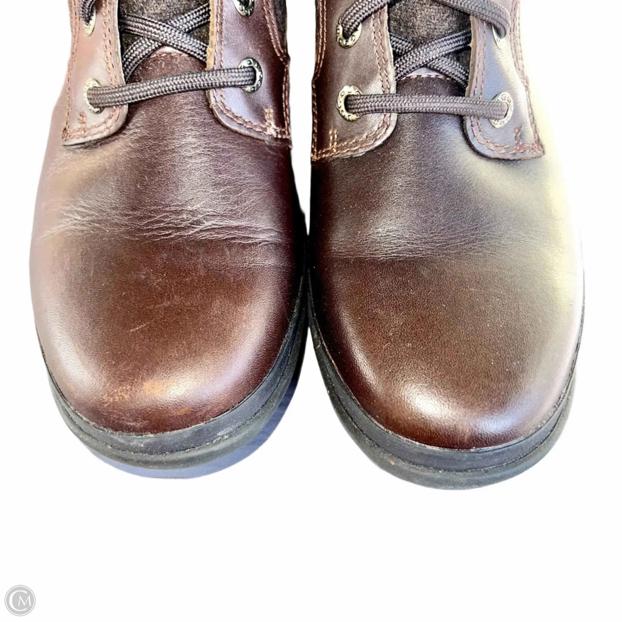 Boots Designer By Ugg In Brown, Size: 6.5