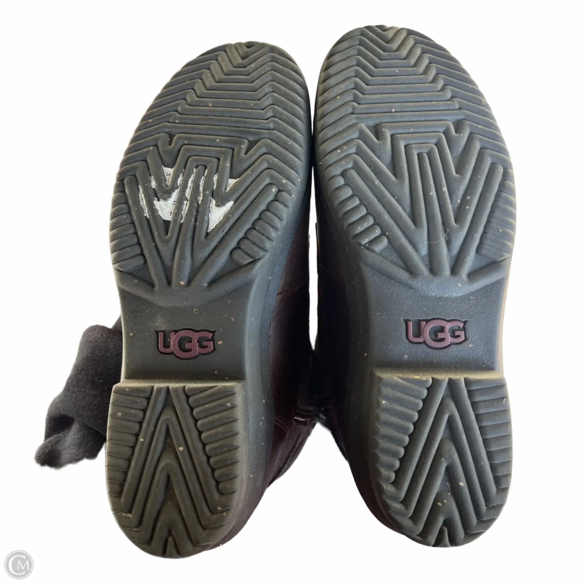 Boots Designer By Ugg In Brown, Size: 6.5