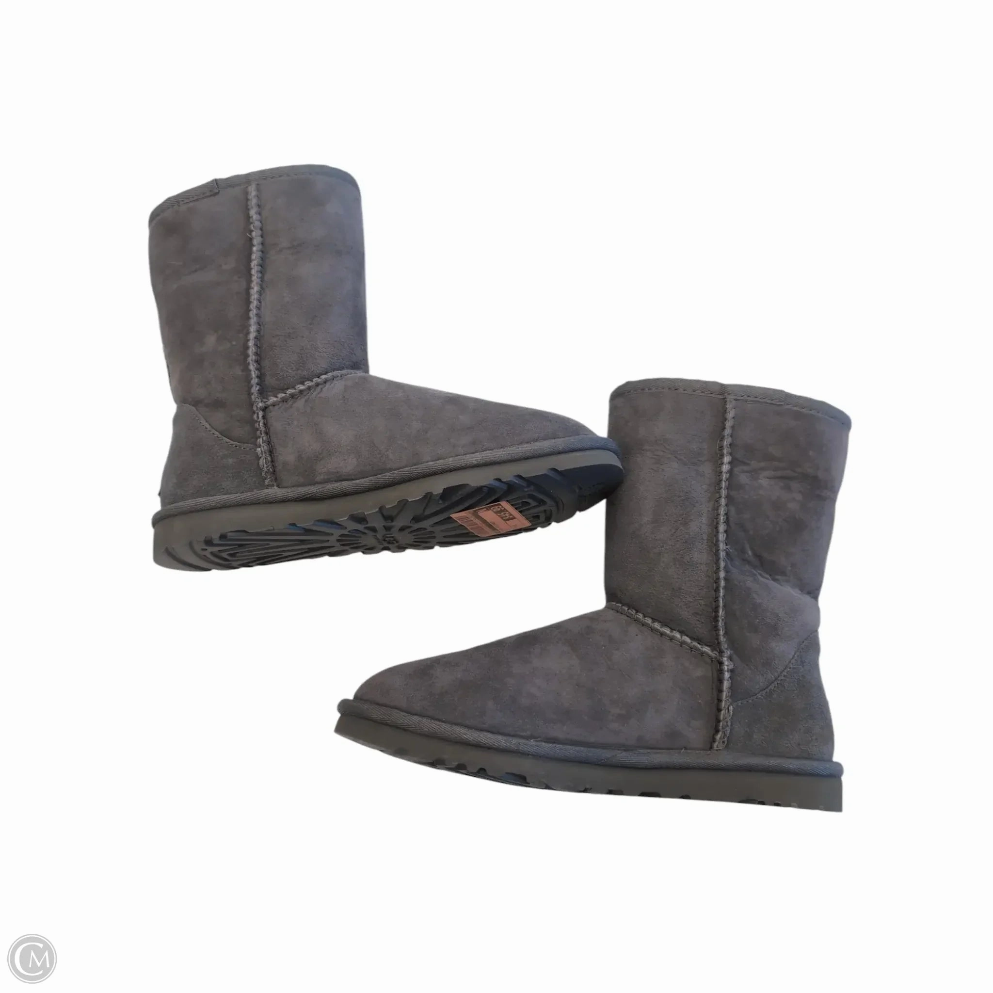 Boots Designer By Ugg In Grey, Size: 6