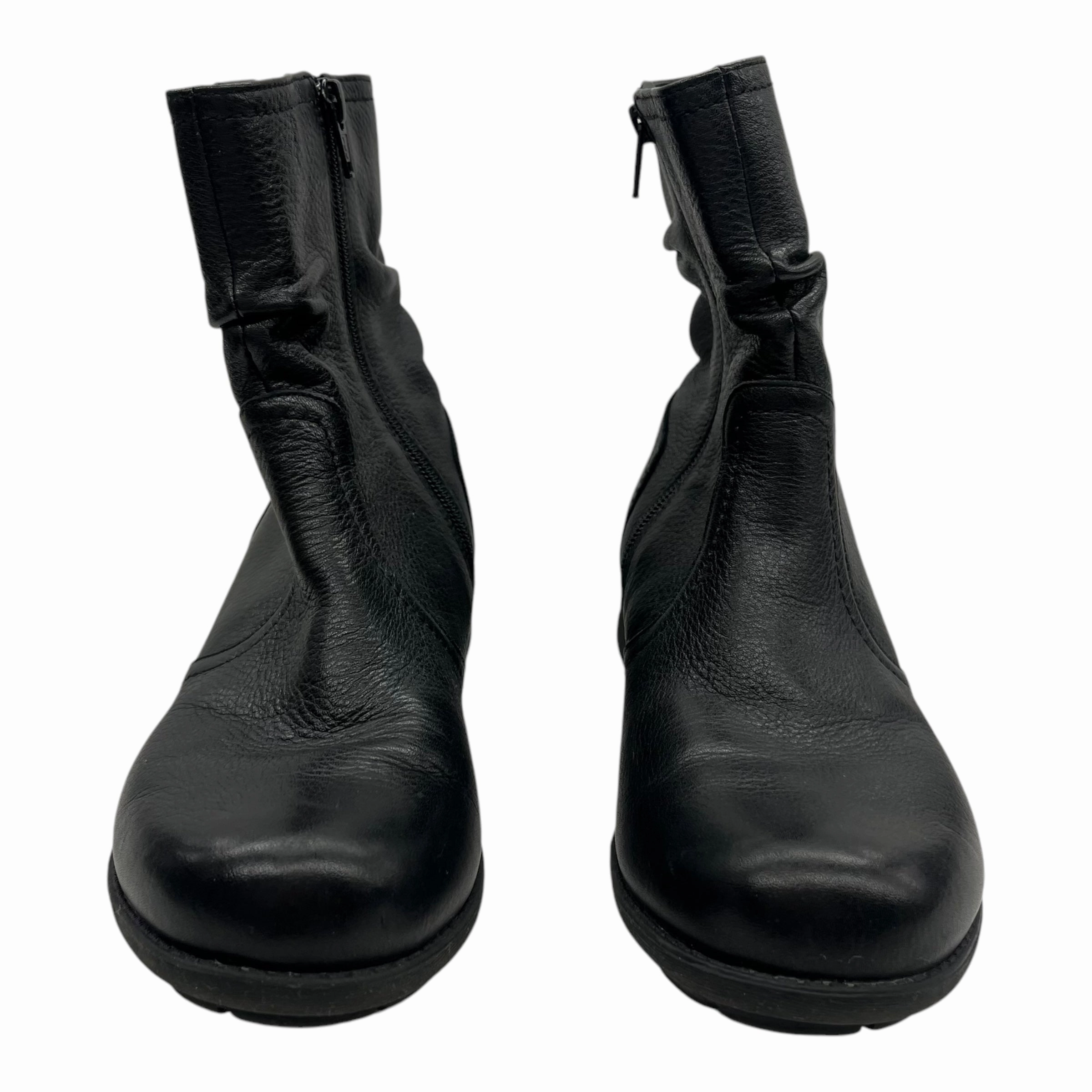 Boots Leather By Abeo In Black, Size:8