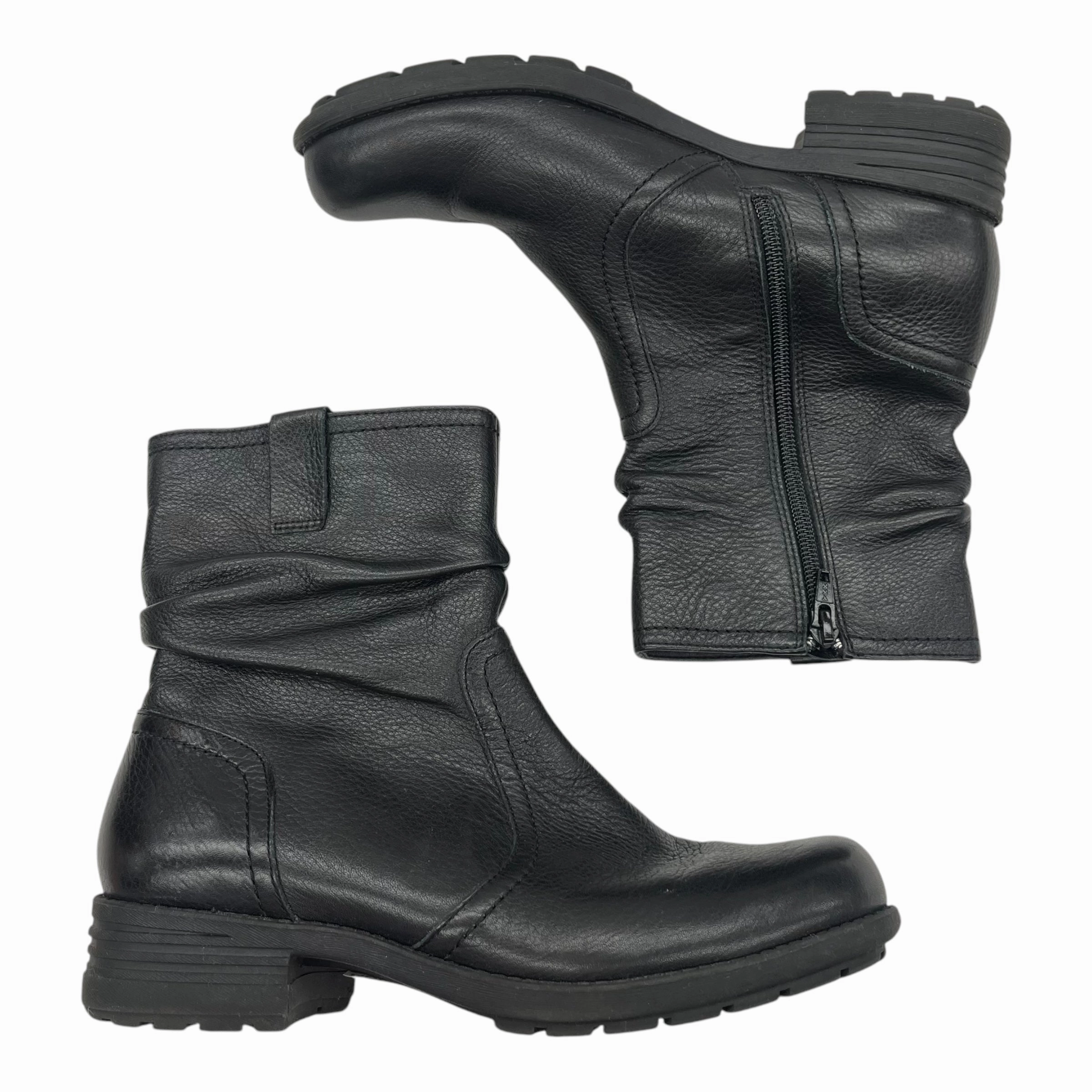 Boots Leather By Abeo In Black, Size:8