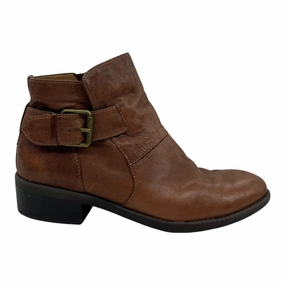 Boots Leather By Comfortiva In Brown, Size:7