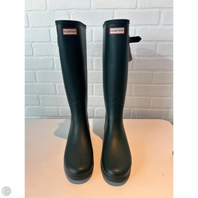 Boots Rain By Hunter In Green, Size: 10