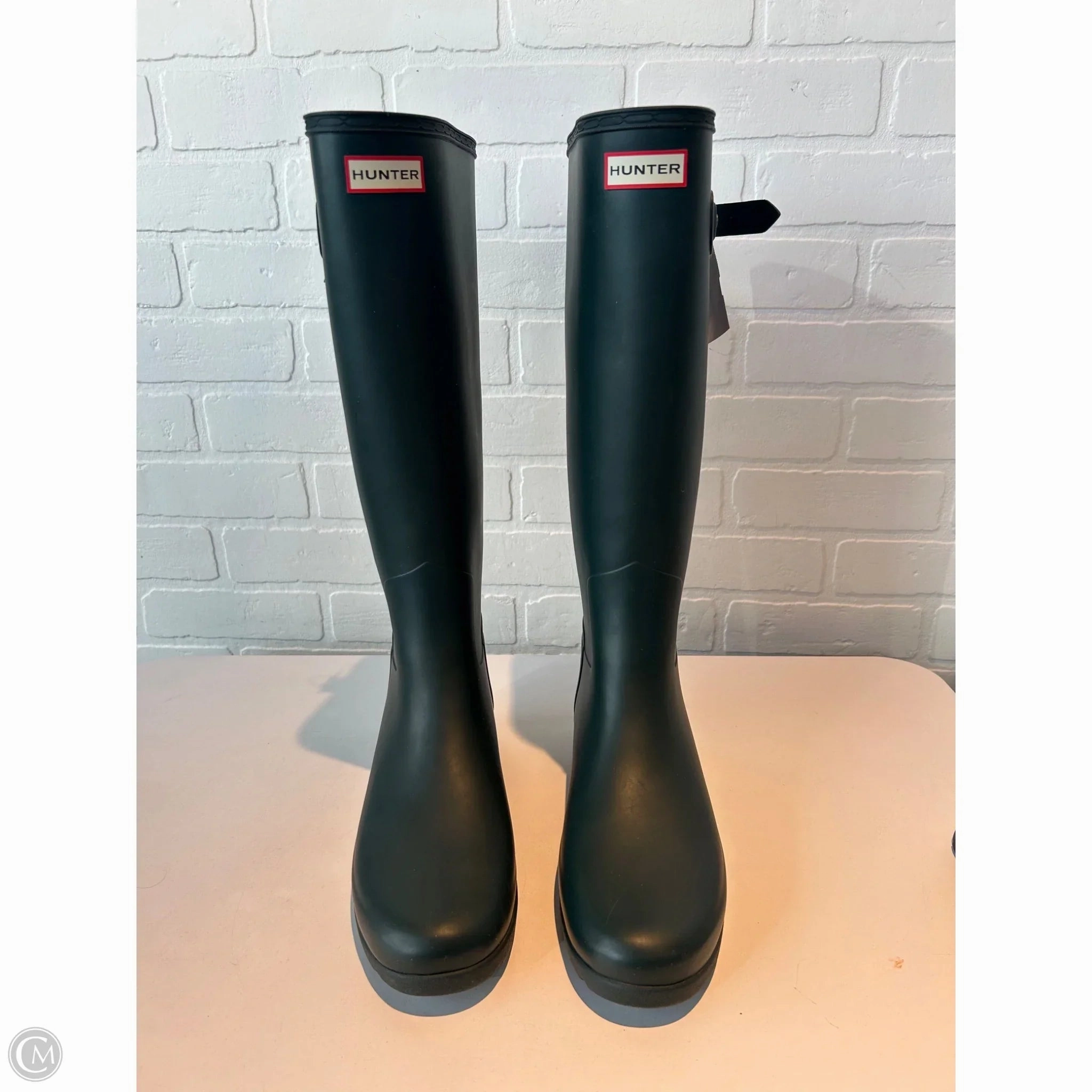 Boots Rain By Hunter In Green, Size: 10