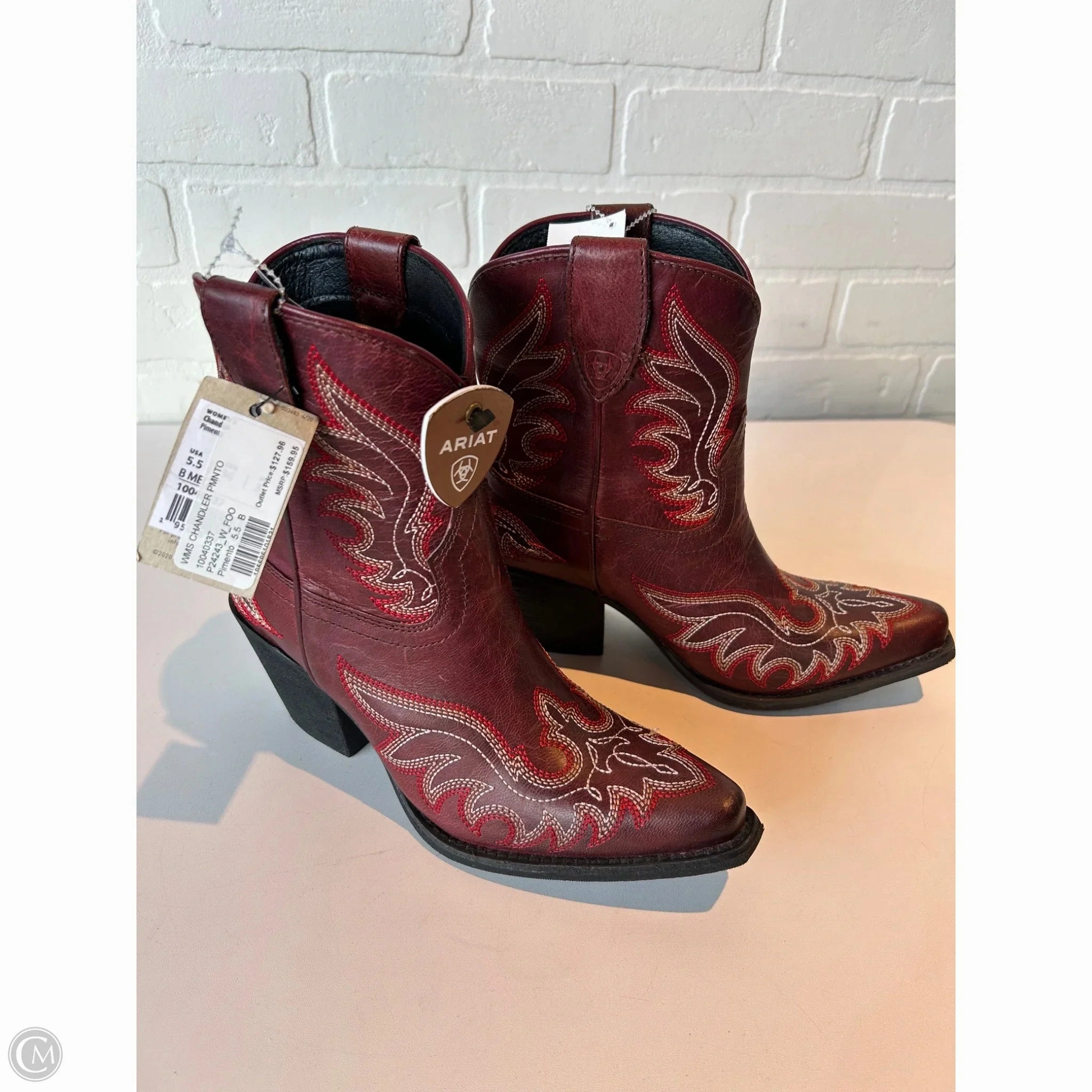 Boots Western By Ariat In Red, Size: 5.5