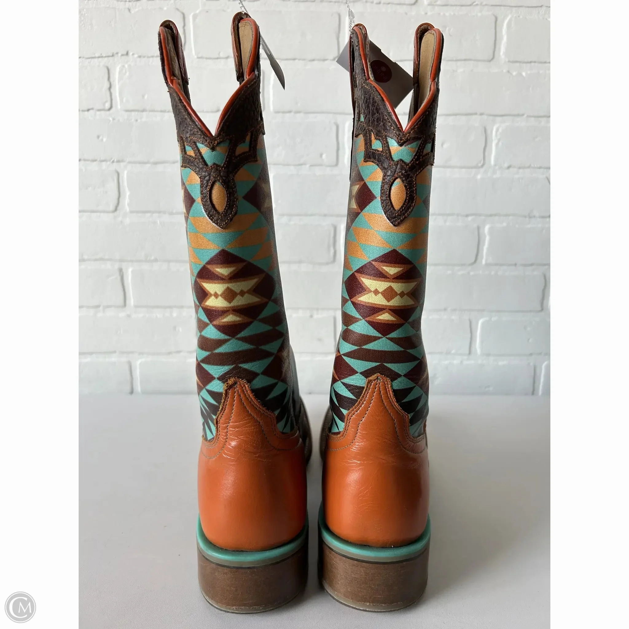 Boots Western By CINCH In Brown & Orange, Size: 10