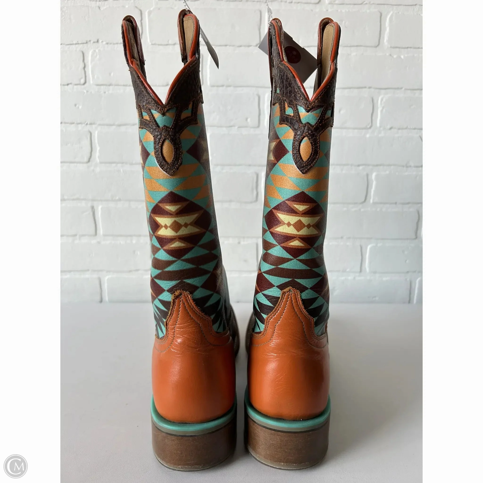 Boots Western By CINCH In Brown & Orange, Size: 10