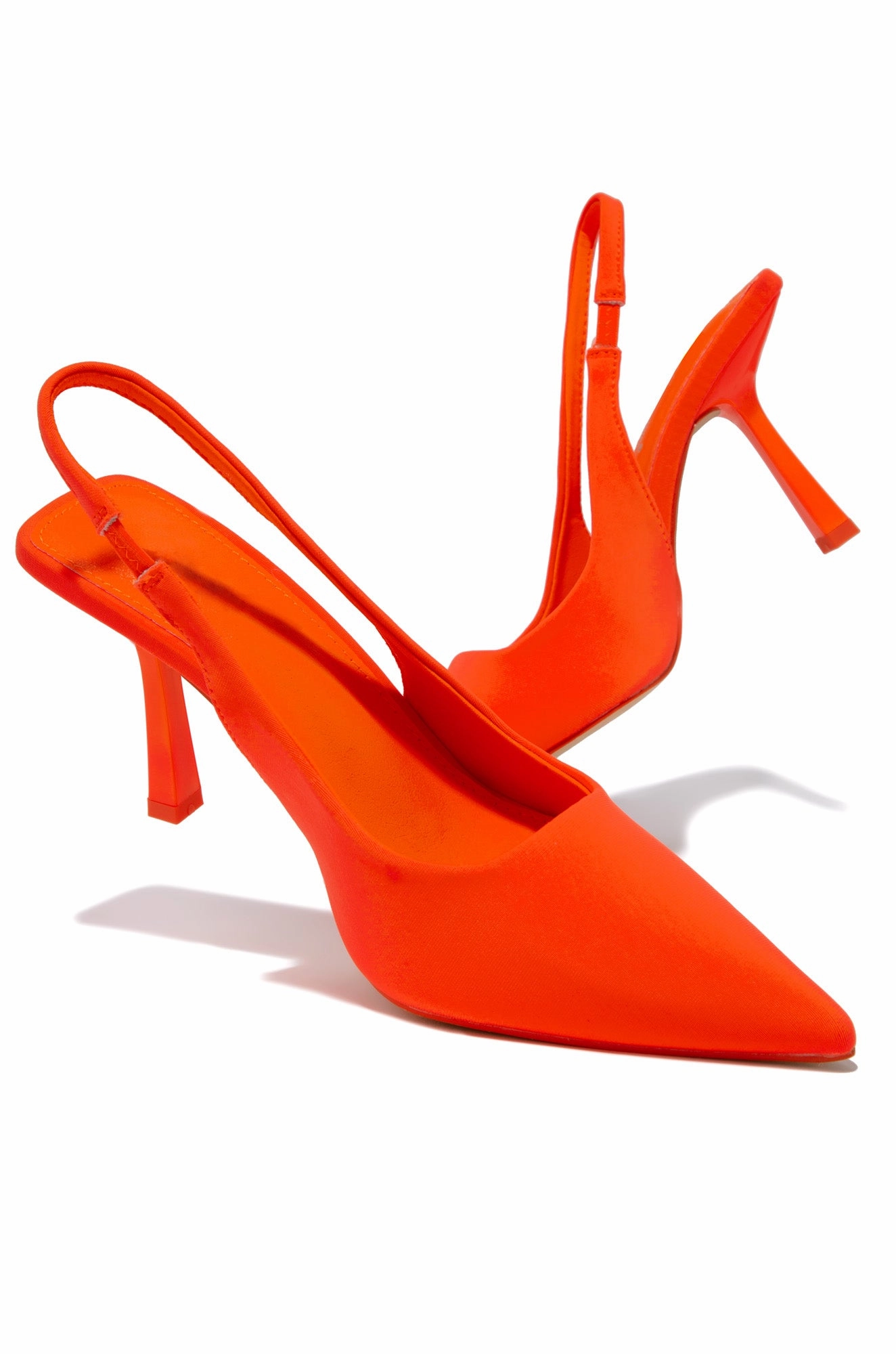 Caria Slingback Pumps - Orange