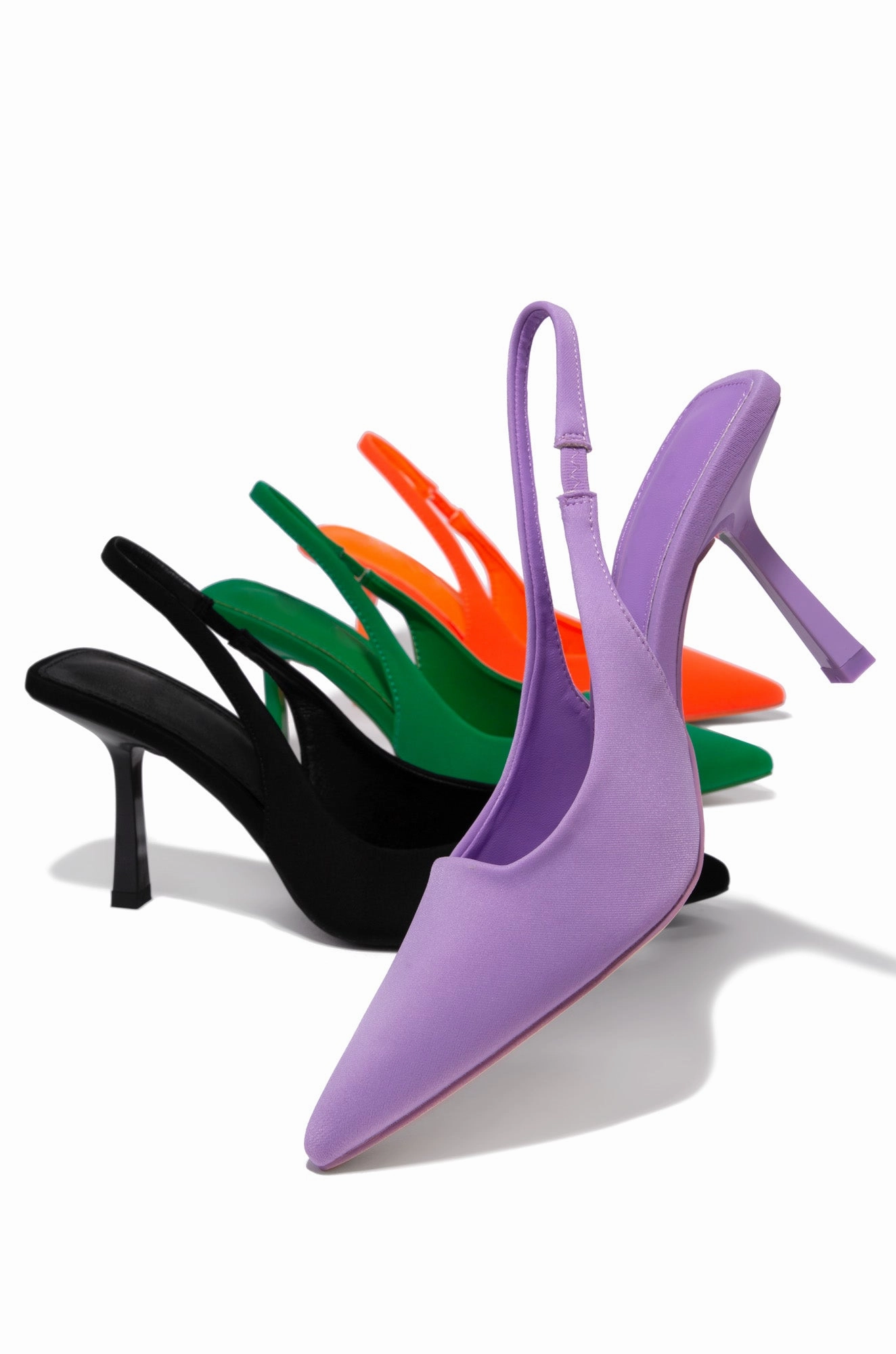Caria Slingback Pumps - Orange