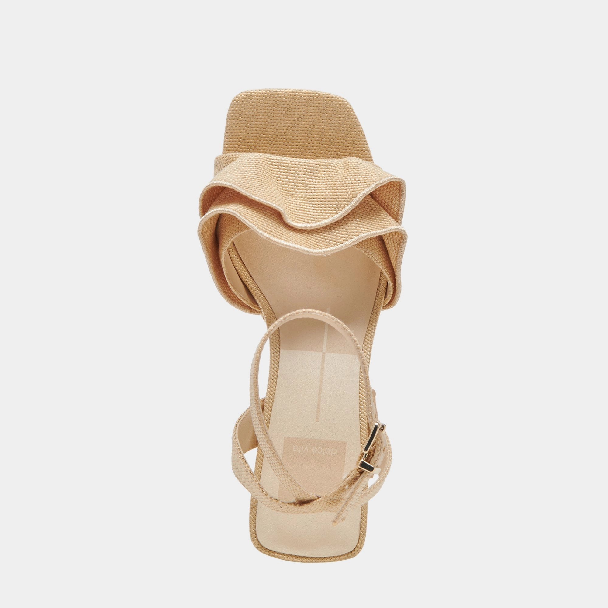 CHEER HEELS LT NATURAL RAFFIA - re:vita