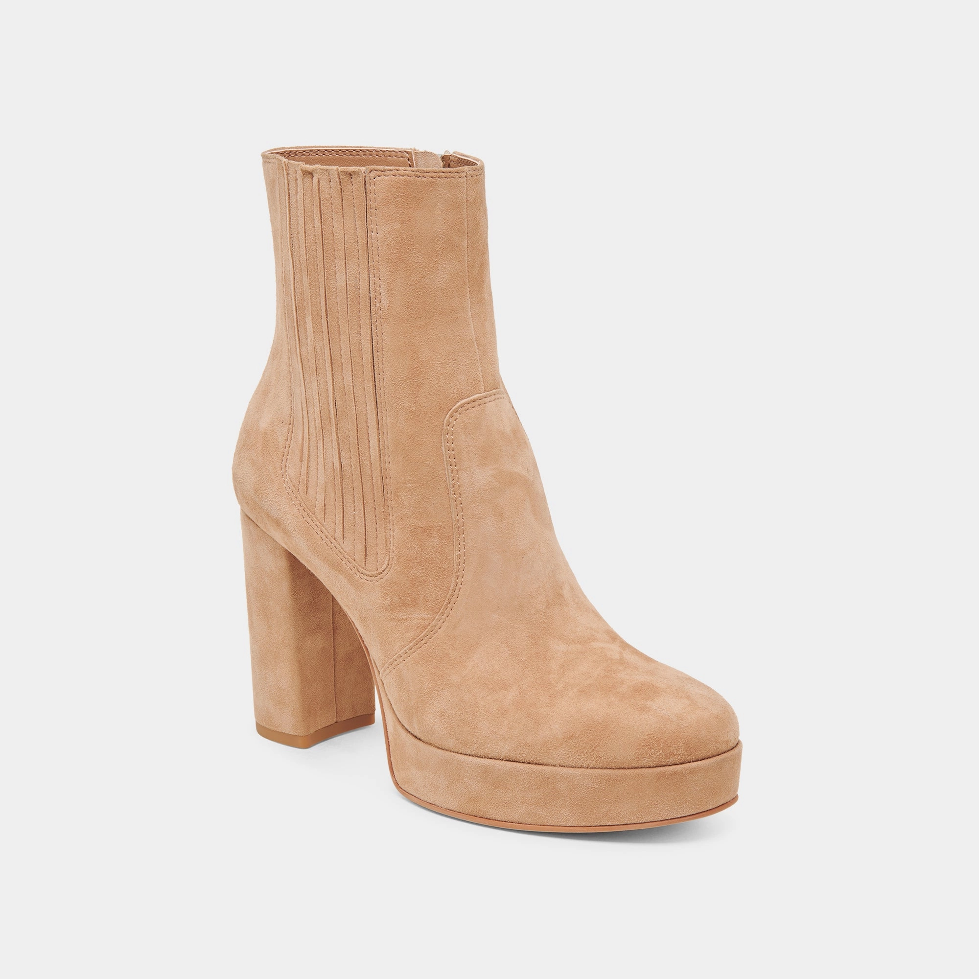 CINNY BOOTS CAMEL SUEDE