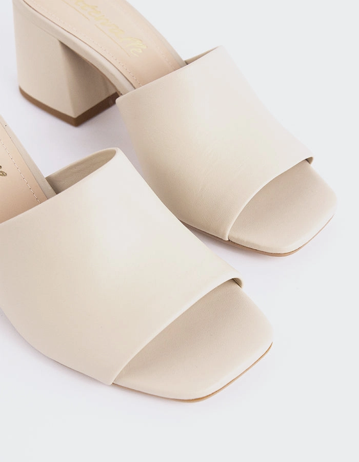 Clarabelle Off White Leather
