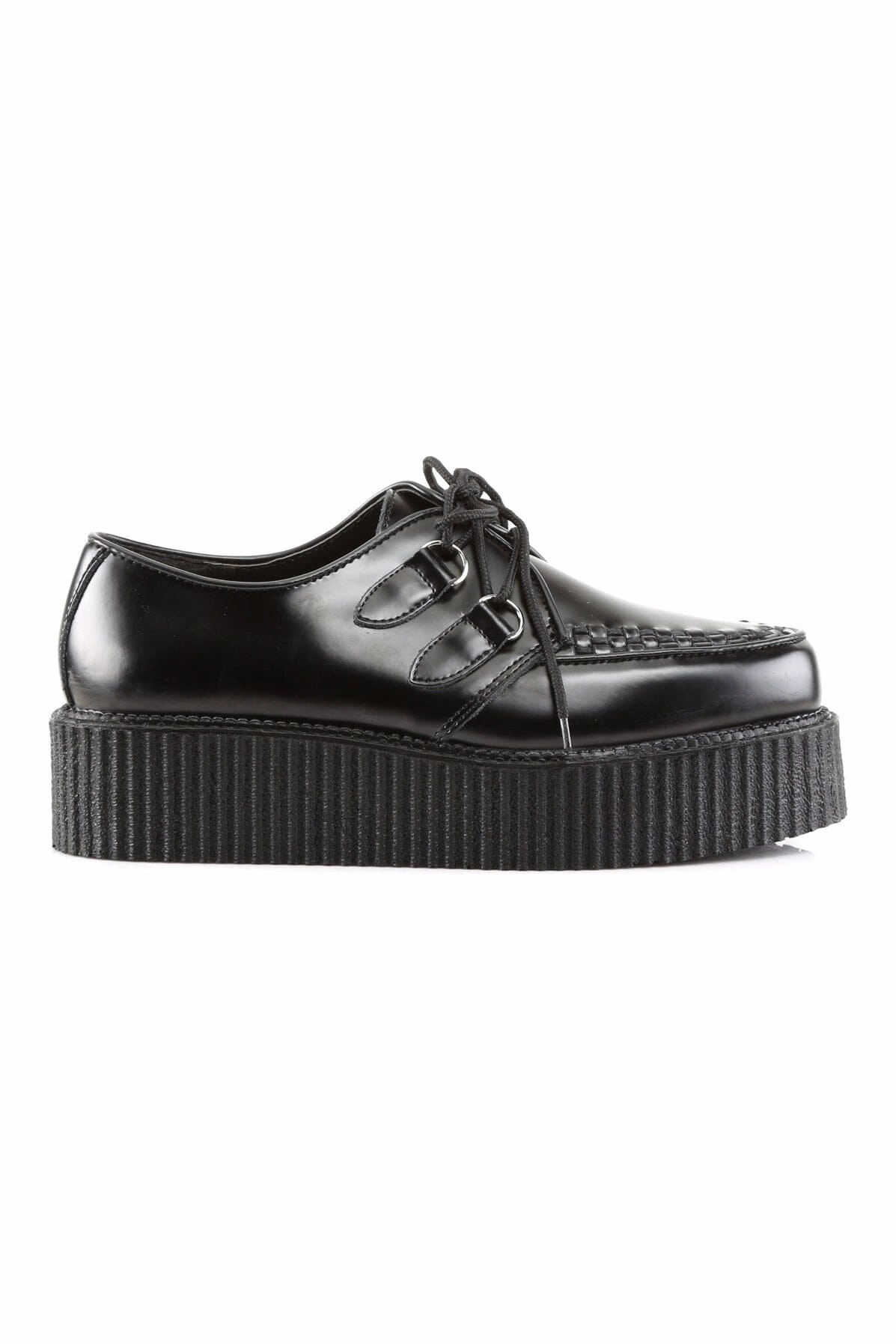 CREEPER-402 Black Leather Creeper