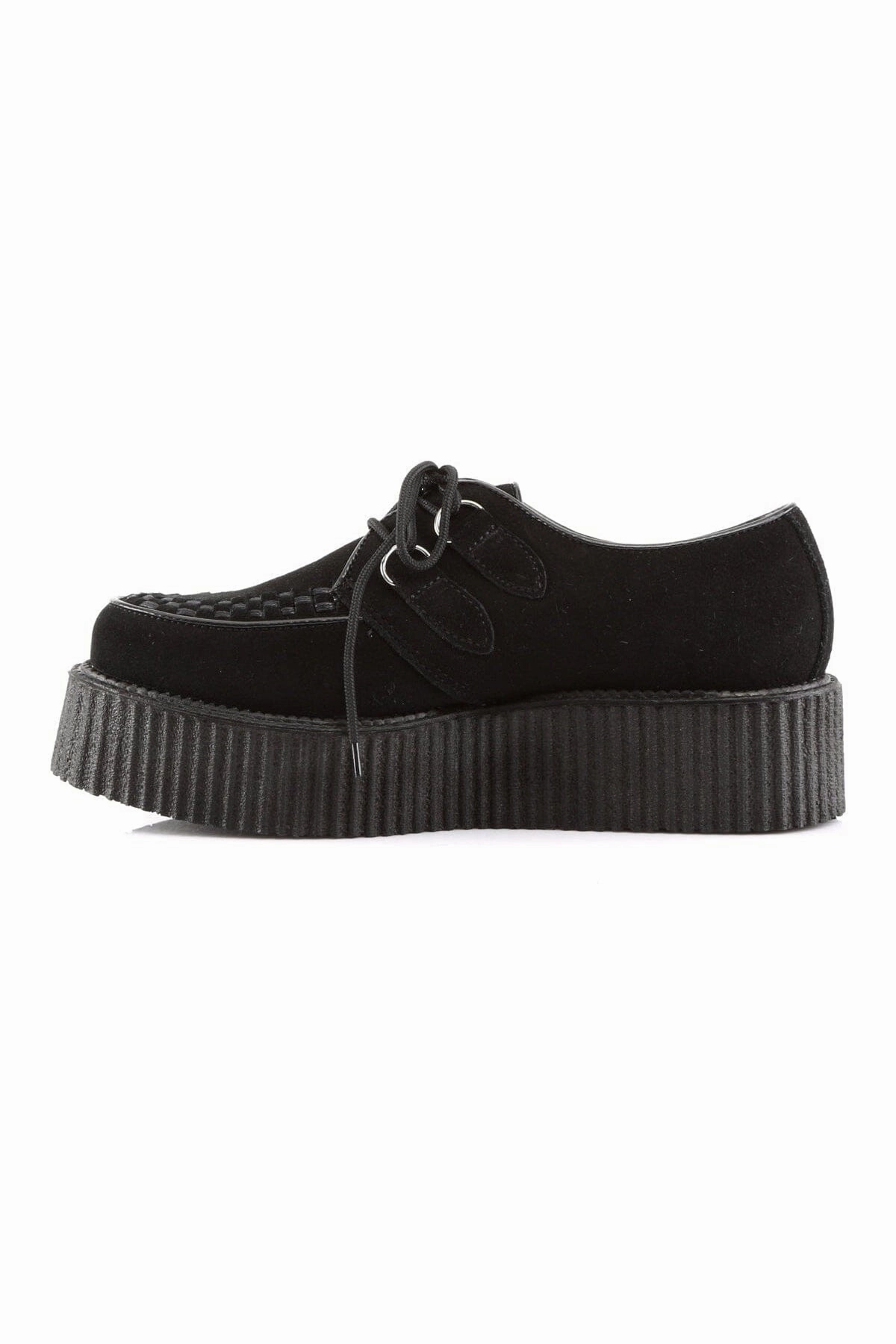CREEPER-402S Black Suede Leather Creeper