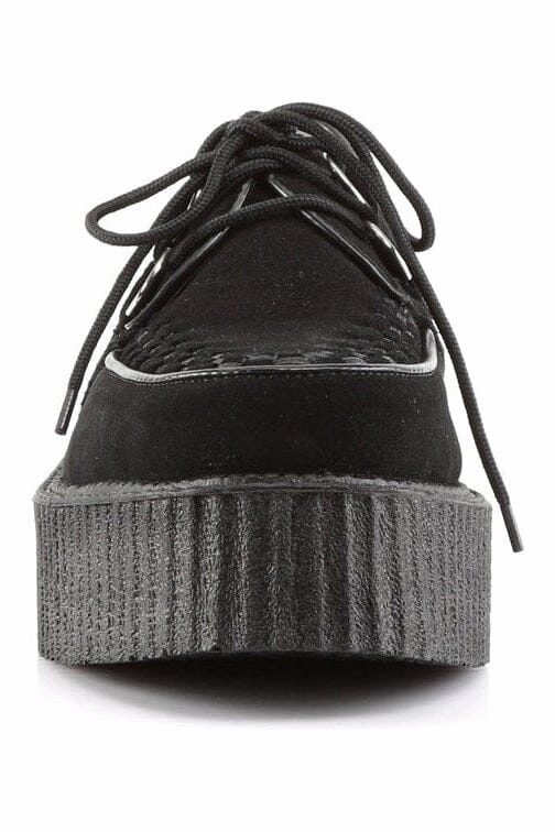 CREEPER-402S Black Suede Leather Creeper