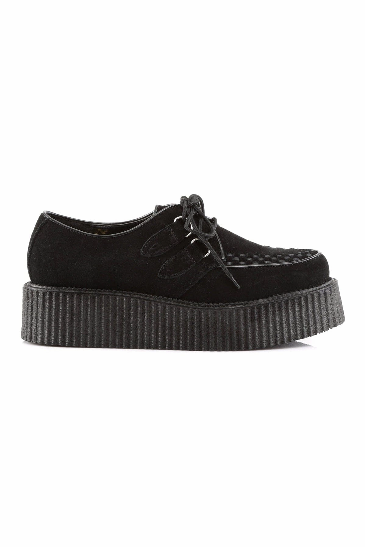 CREEPER-402S Black Suede Leather Creeper