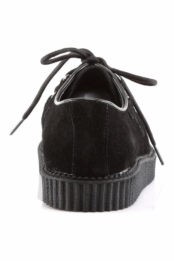 CREEPER-602S Black Suede Leather Creeper
