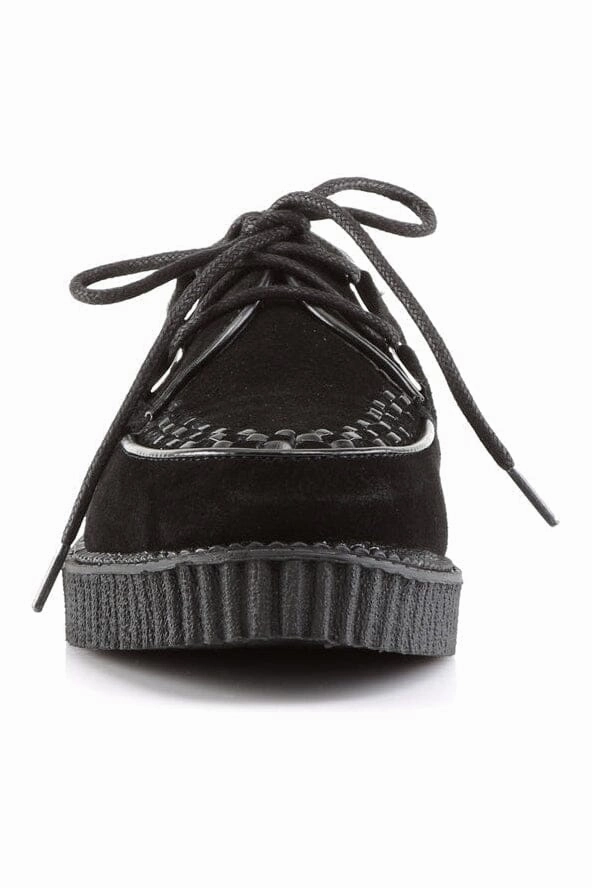 CREEPER-602S Black Suede Leather Creeper